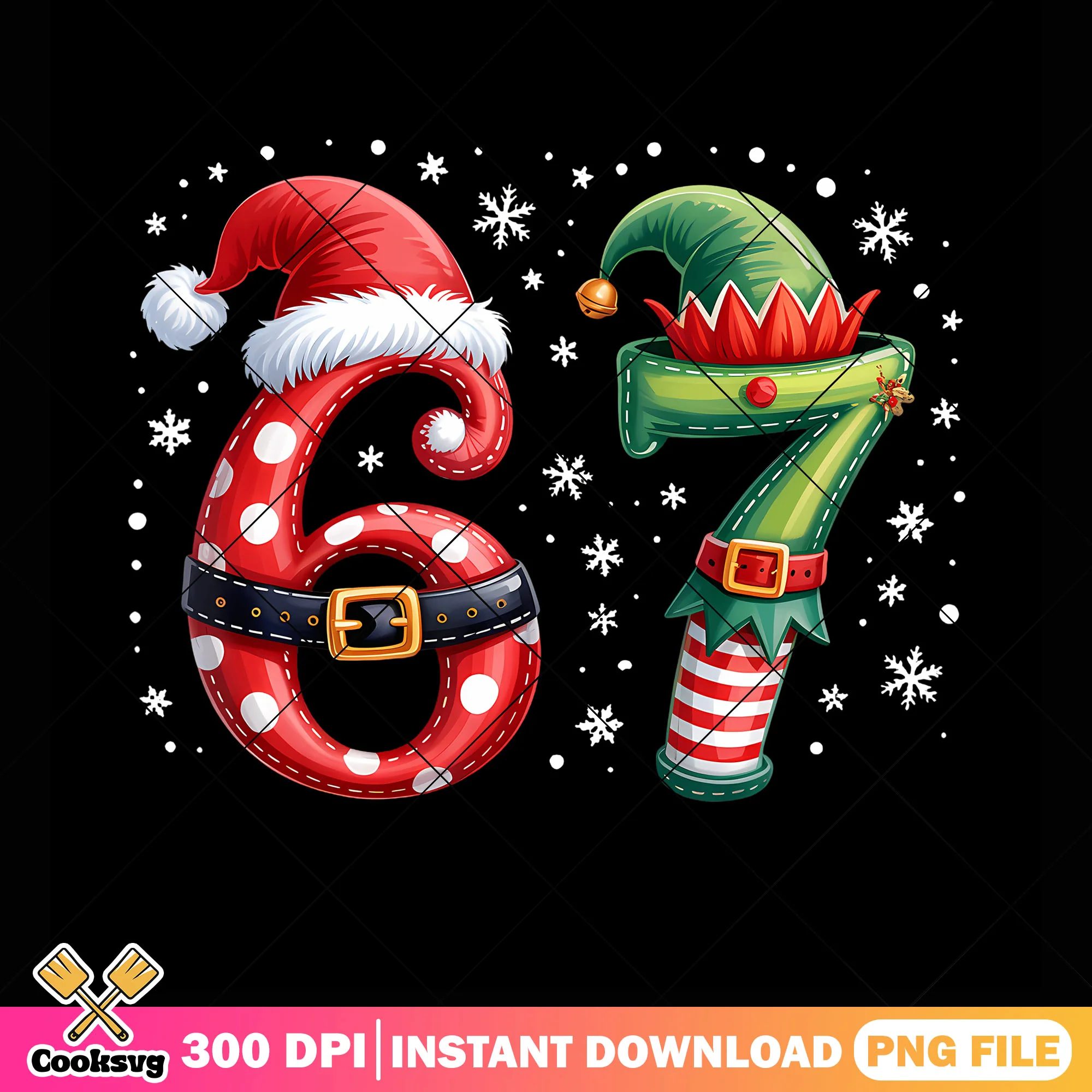 6 7 meme christmas png, santa claus costume png, merry christmas png