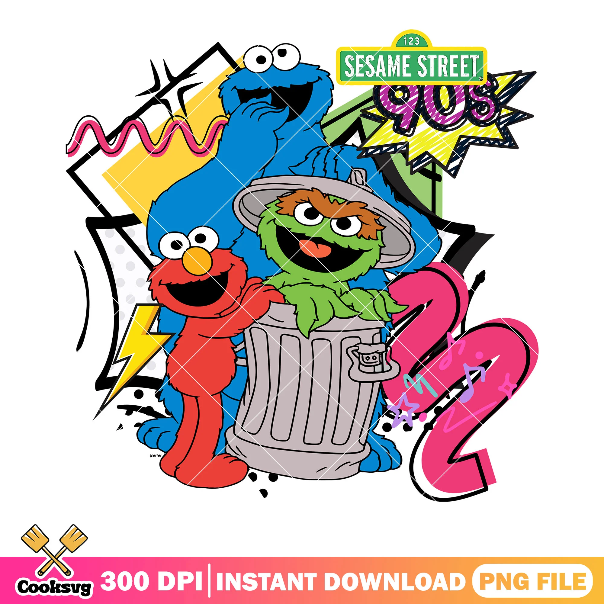 90s cartoon png, Elmo png, Sesame Street 90s png