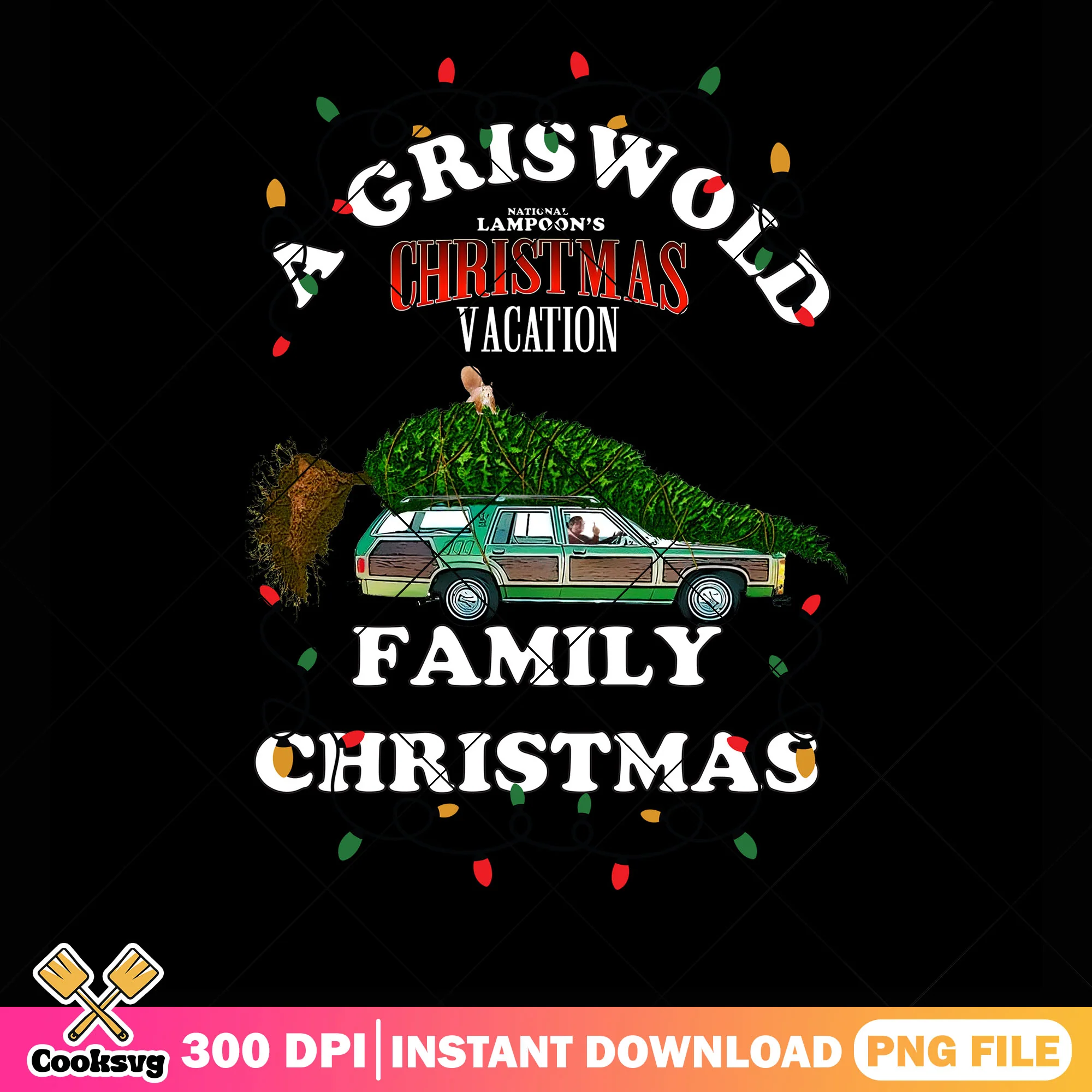 A griswold family christmas png, lampoon christmas png, pine tree png