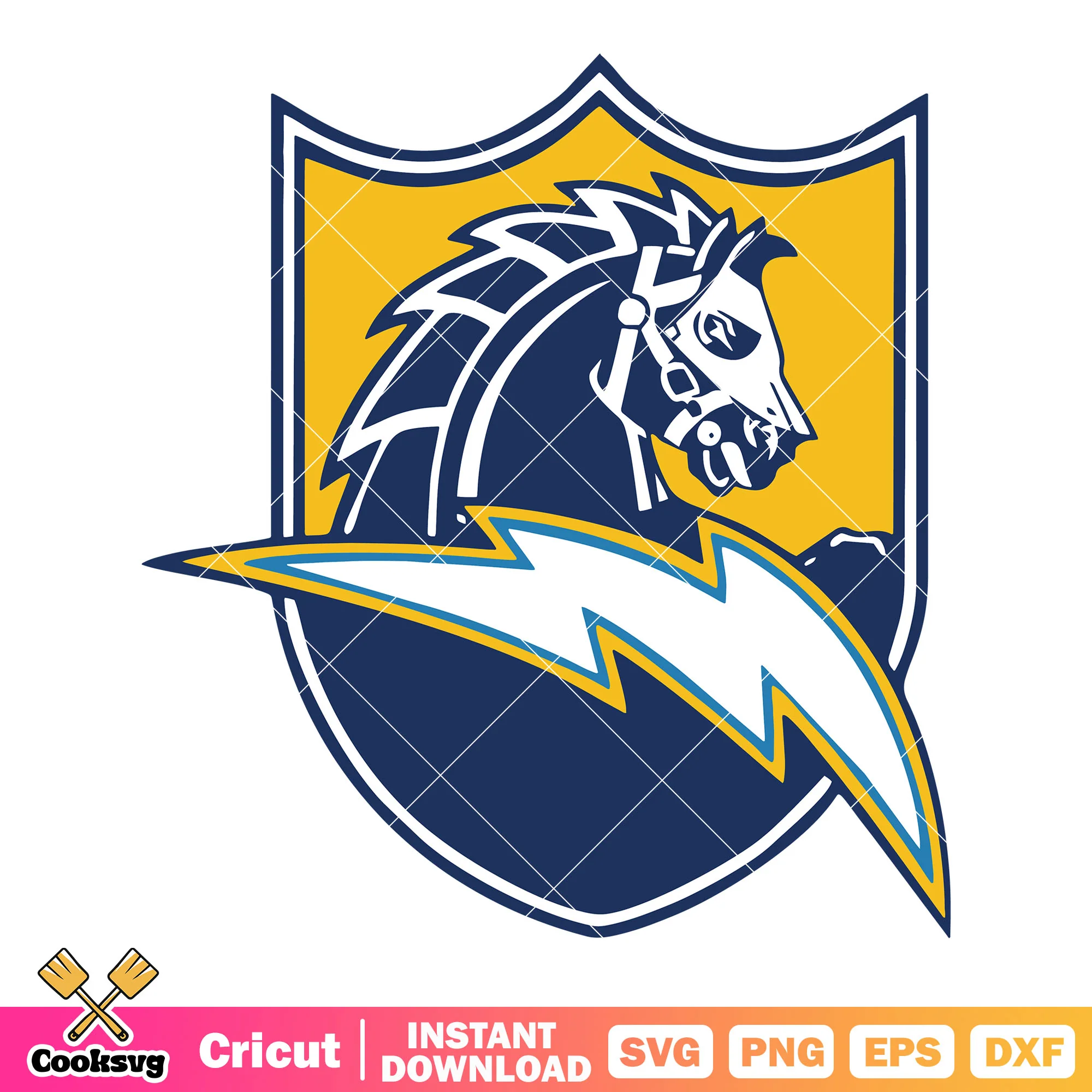 AFL founder la chargers svg, afc west svg, los angeles chargers svg