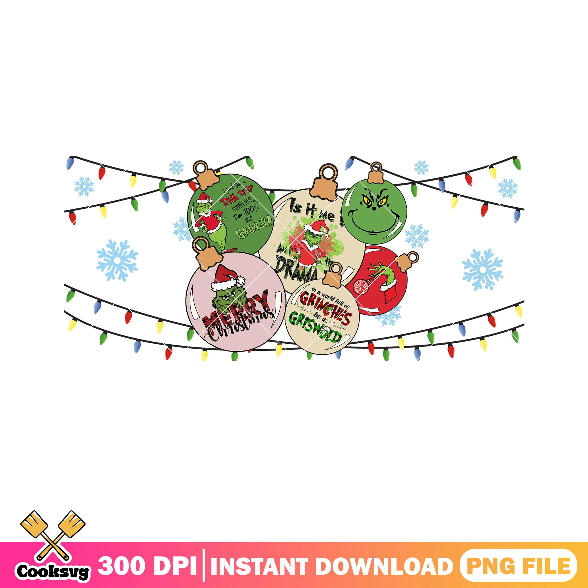 All grinchmas meme png, dr seuss png, christmas stringlight png