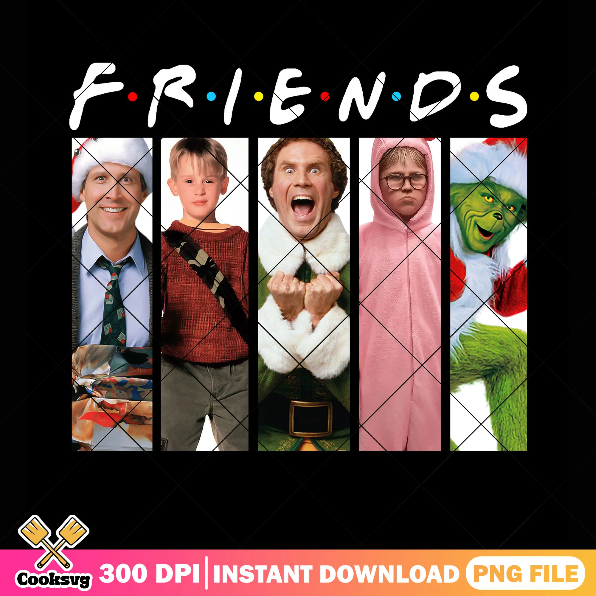 All my friends in tv png, kevin mccasllister png, merry christmas png