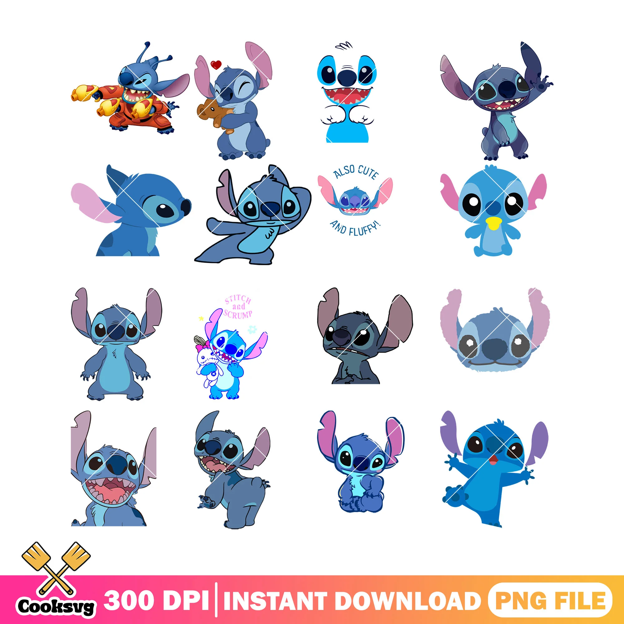 Also cute stitch png bundle, cute stitch png, stitch monster png