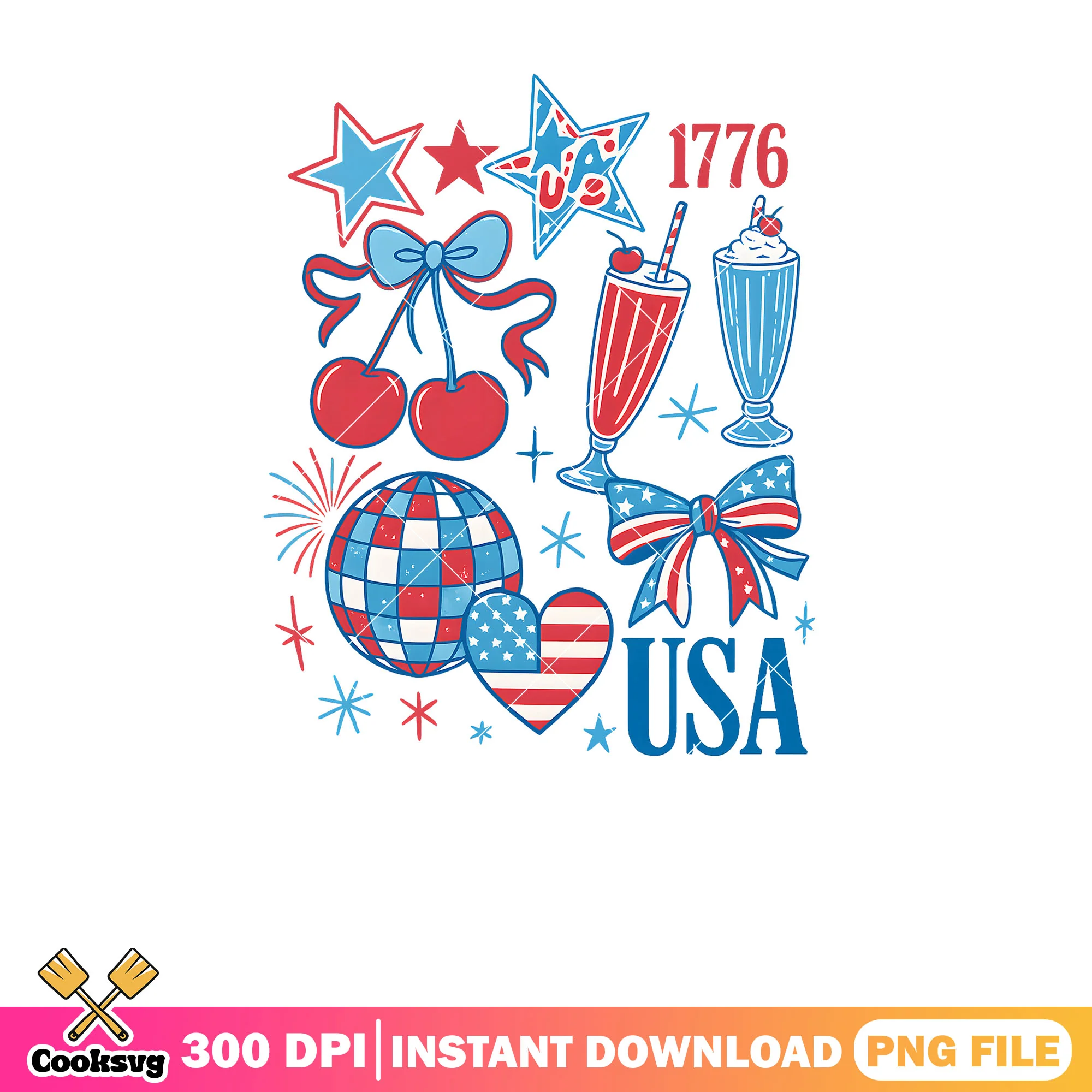 America 1776 usa vibes design png, america day png, america 1776 png