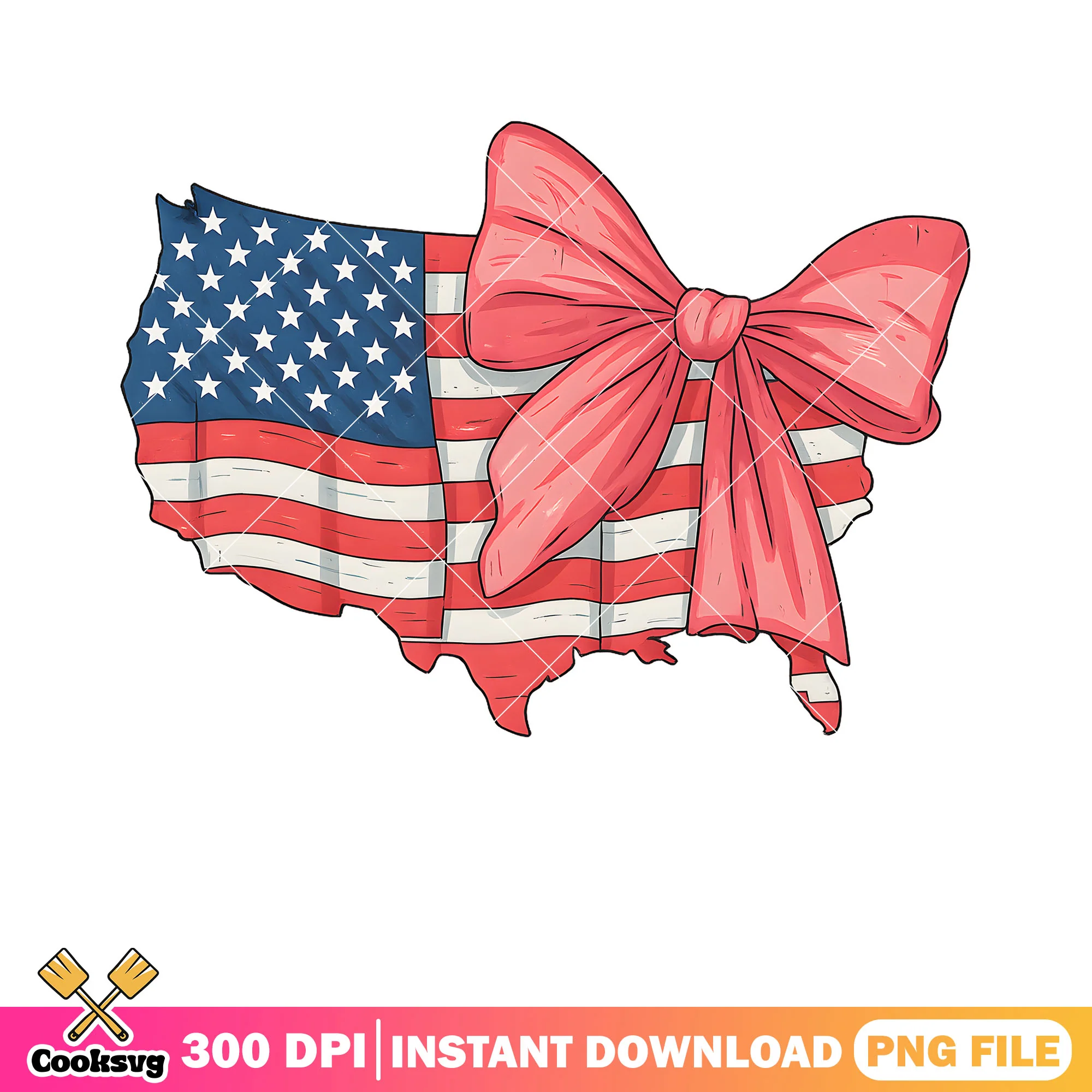 America flag and bow tie png, bow tie america png, america flag png
