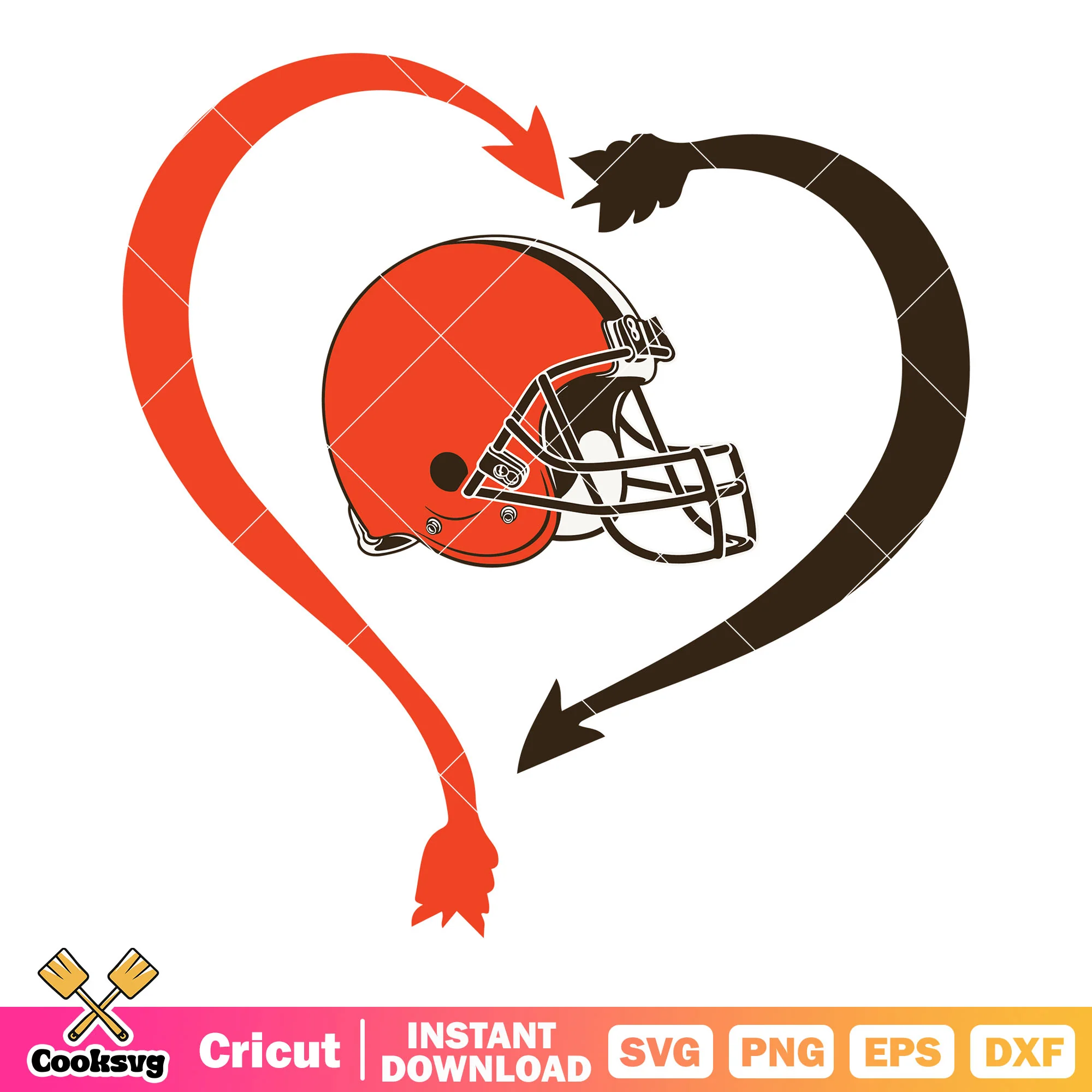 American football svg, cleverland browns svg, cleveland football svg