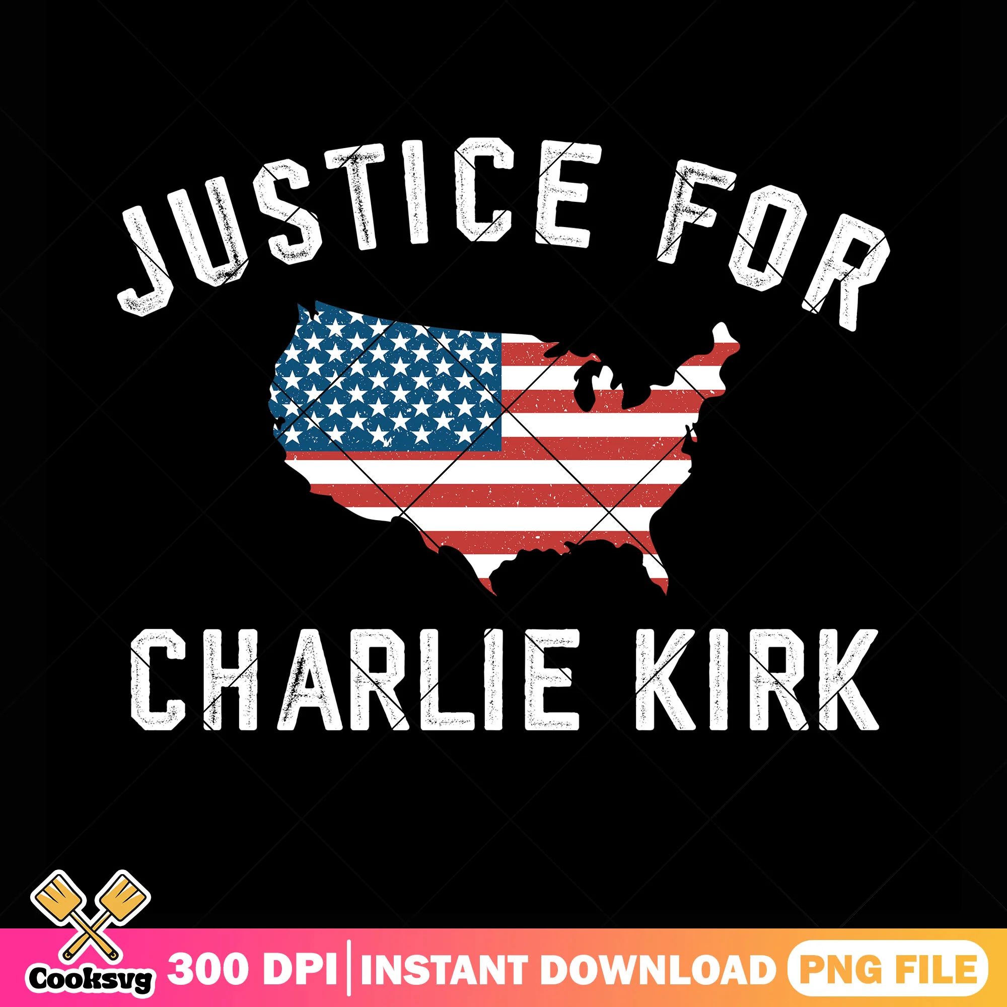 American justice for charlie kirk png, charlie kirk 2025 png