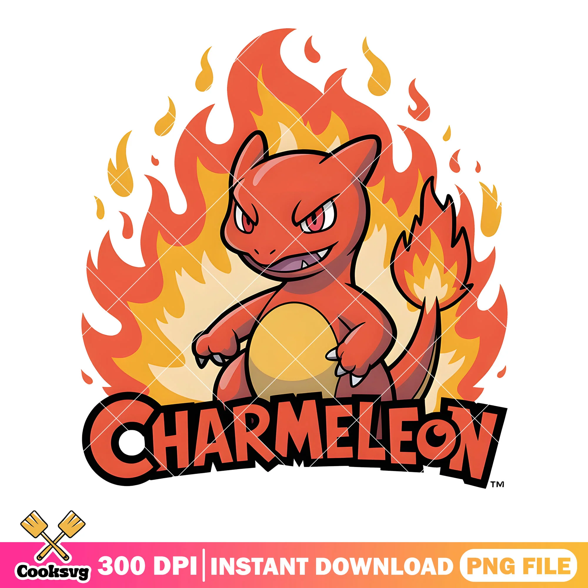 Angry charmeleon poster png, pokemon poster png, pokemon charmelon png