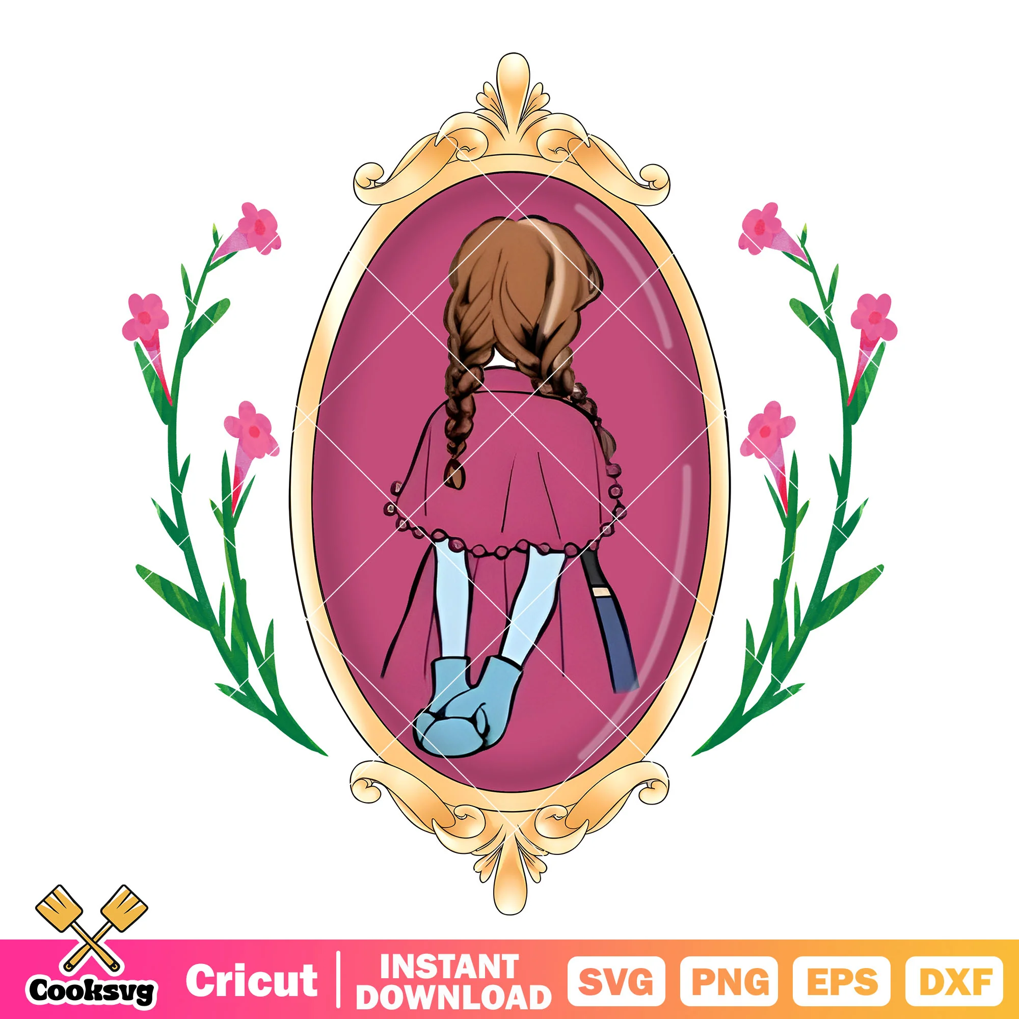 Anna Princess and the Magic Mirror PNG, Disney Princess Mirror PNG