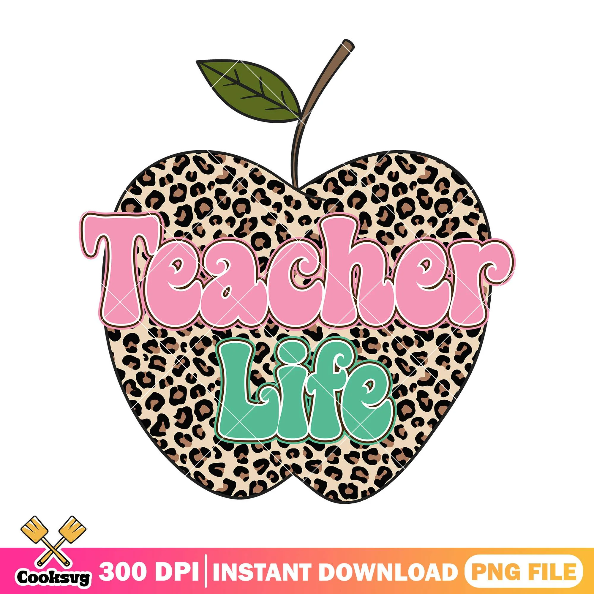 Apple teacher life png, back to school poster png, big apple png