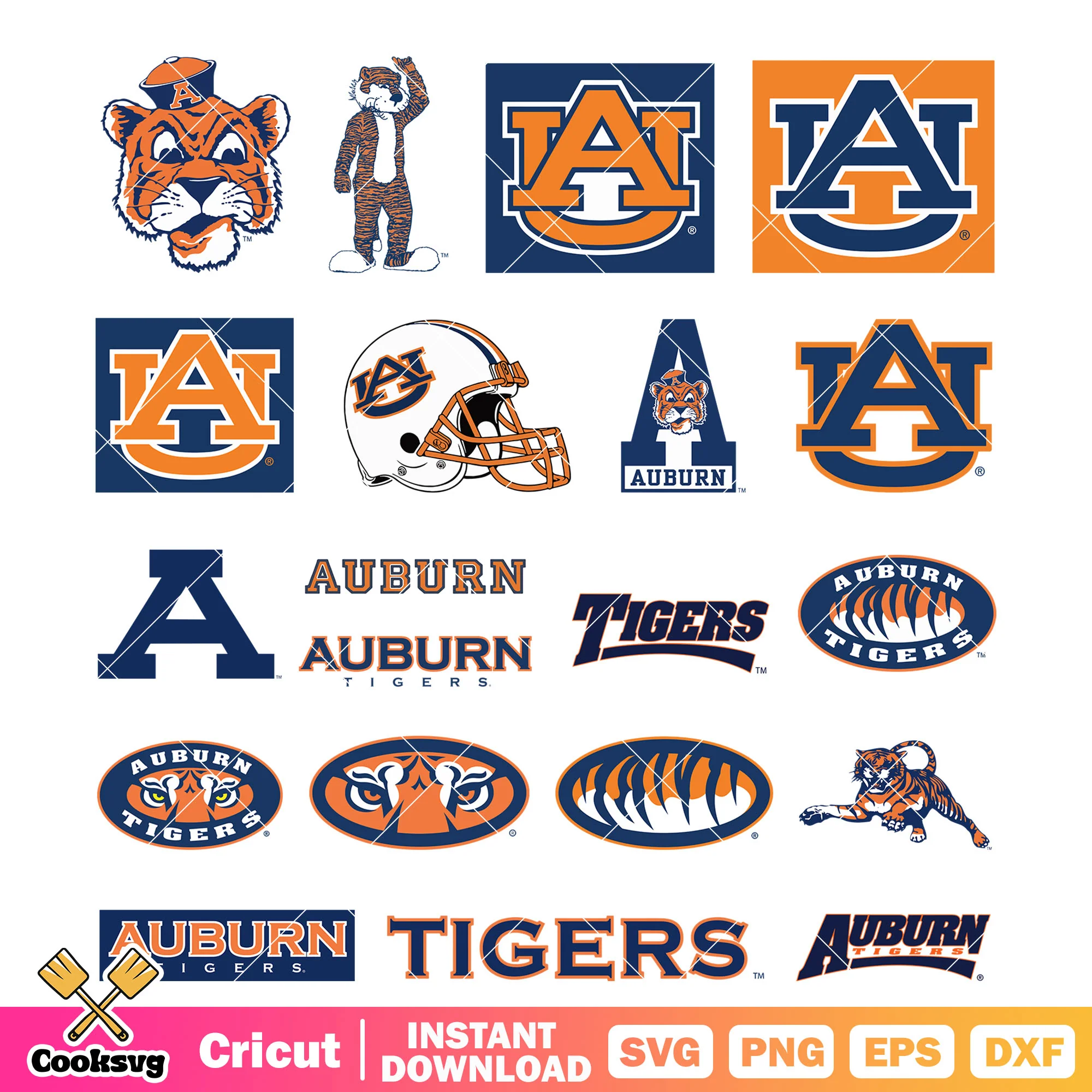 Auburn Tigers Ncaa logo bundle svg, auburn tigers logo svg