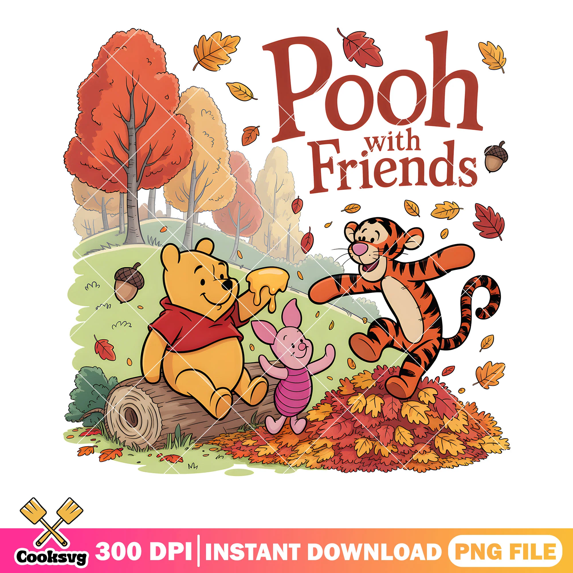 Autumn pooh play leaf png, winnie the pooh png, pooh bear png