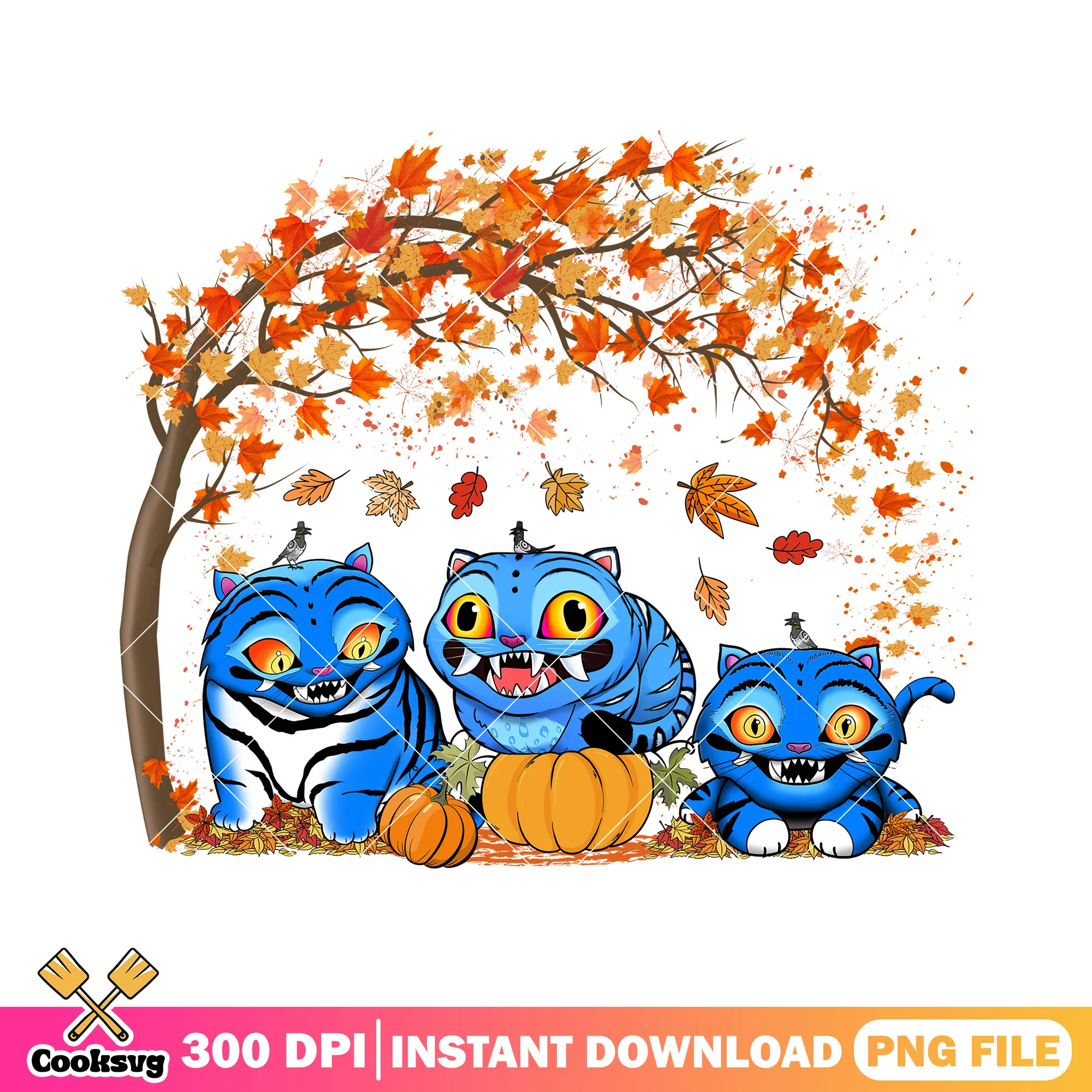 Autumn vibes derpy png, derpy tiger png, halloween spirit png