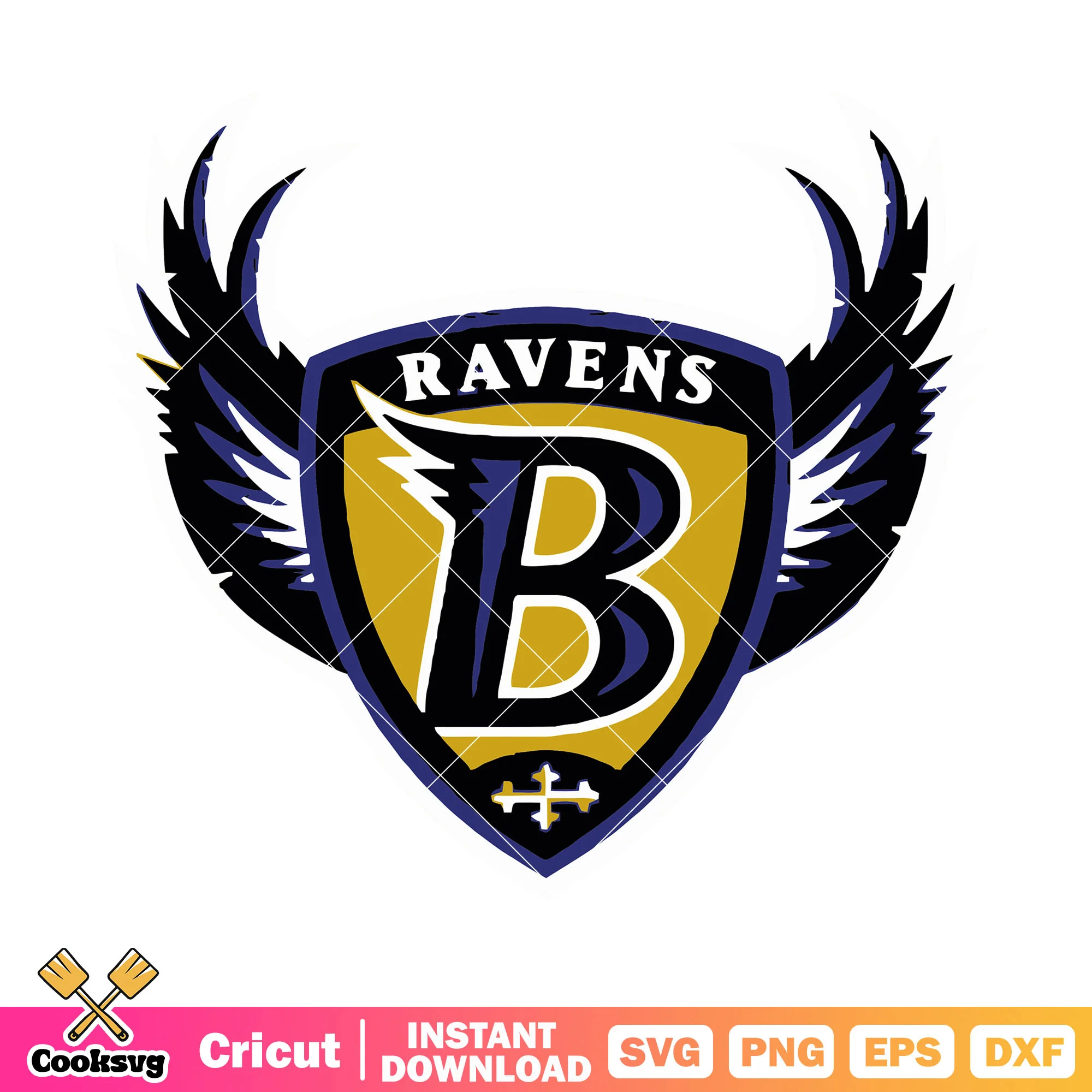 B logo ravens wing svg. baltimore ravens svg, baltimore svg