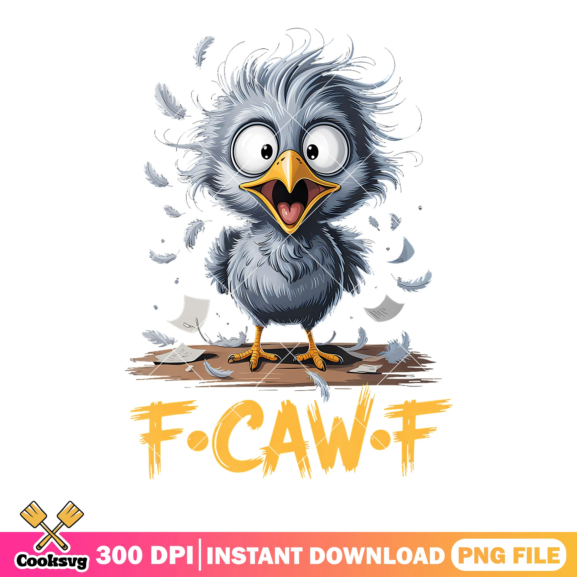 Baby birds f caw f png, funny memes png, black bird png