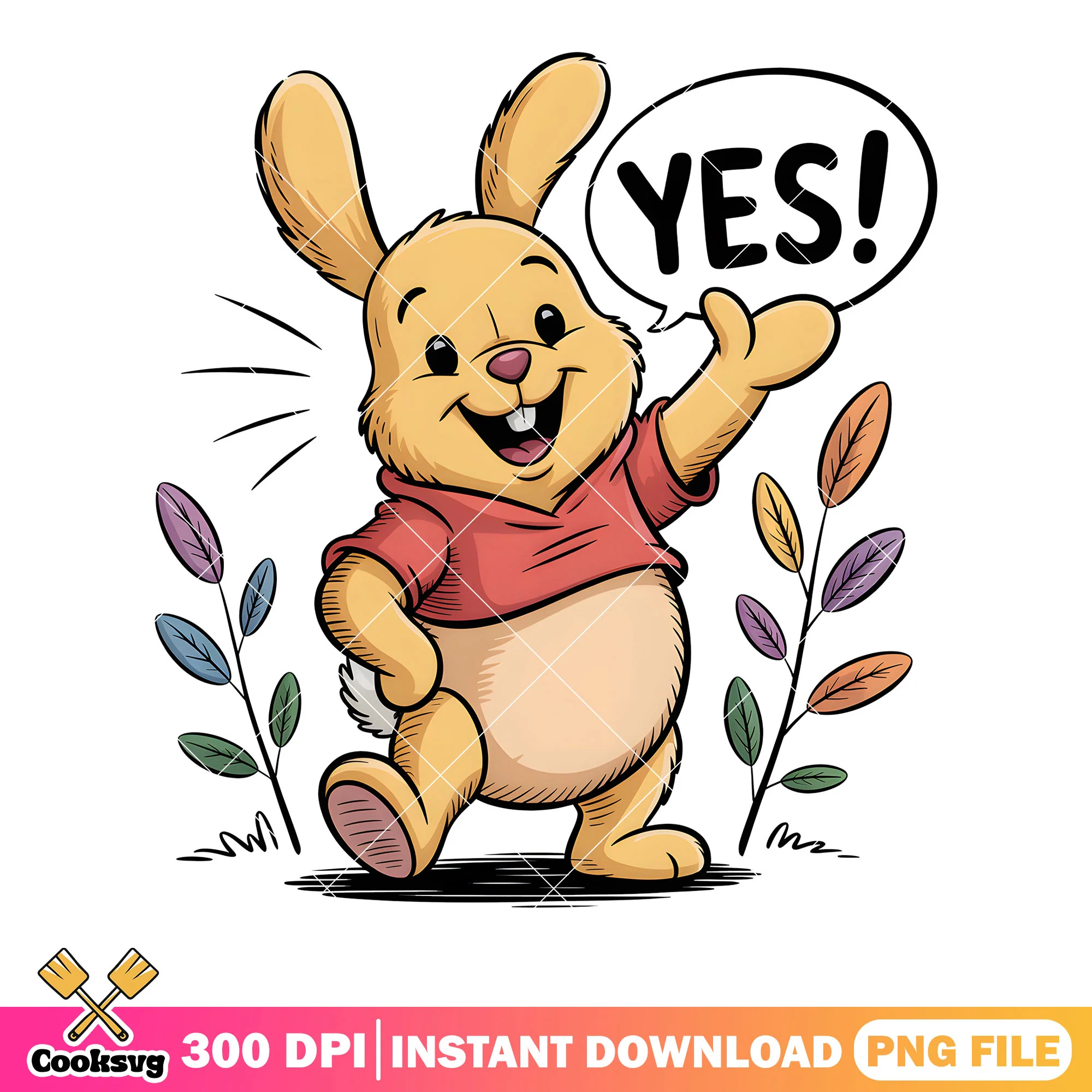 Baby rabbit winnie png, disney rabbit png, winnie the pooh png