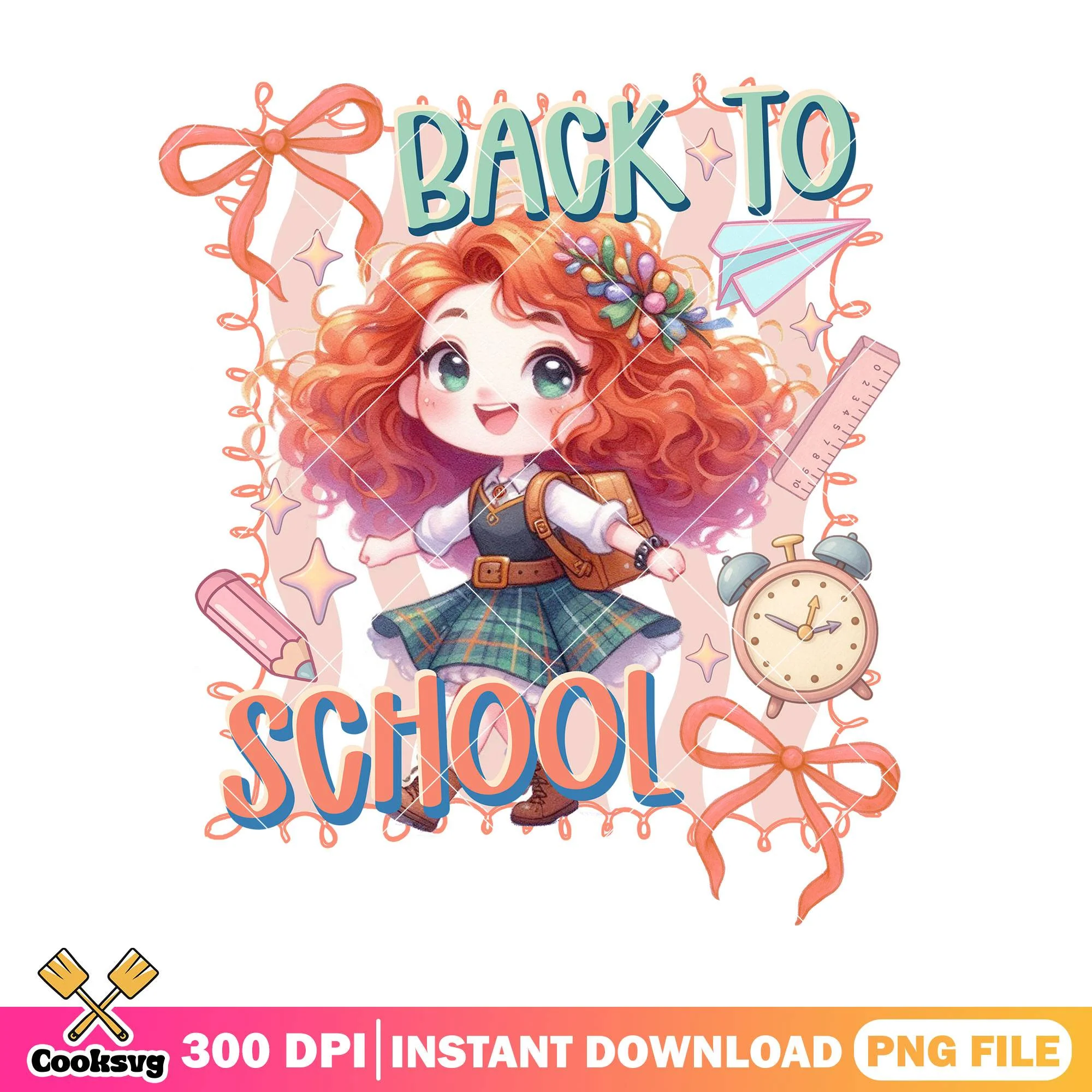 Back to school merida png, back to school student png, disney land png