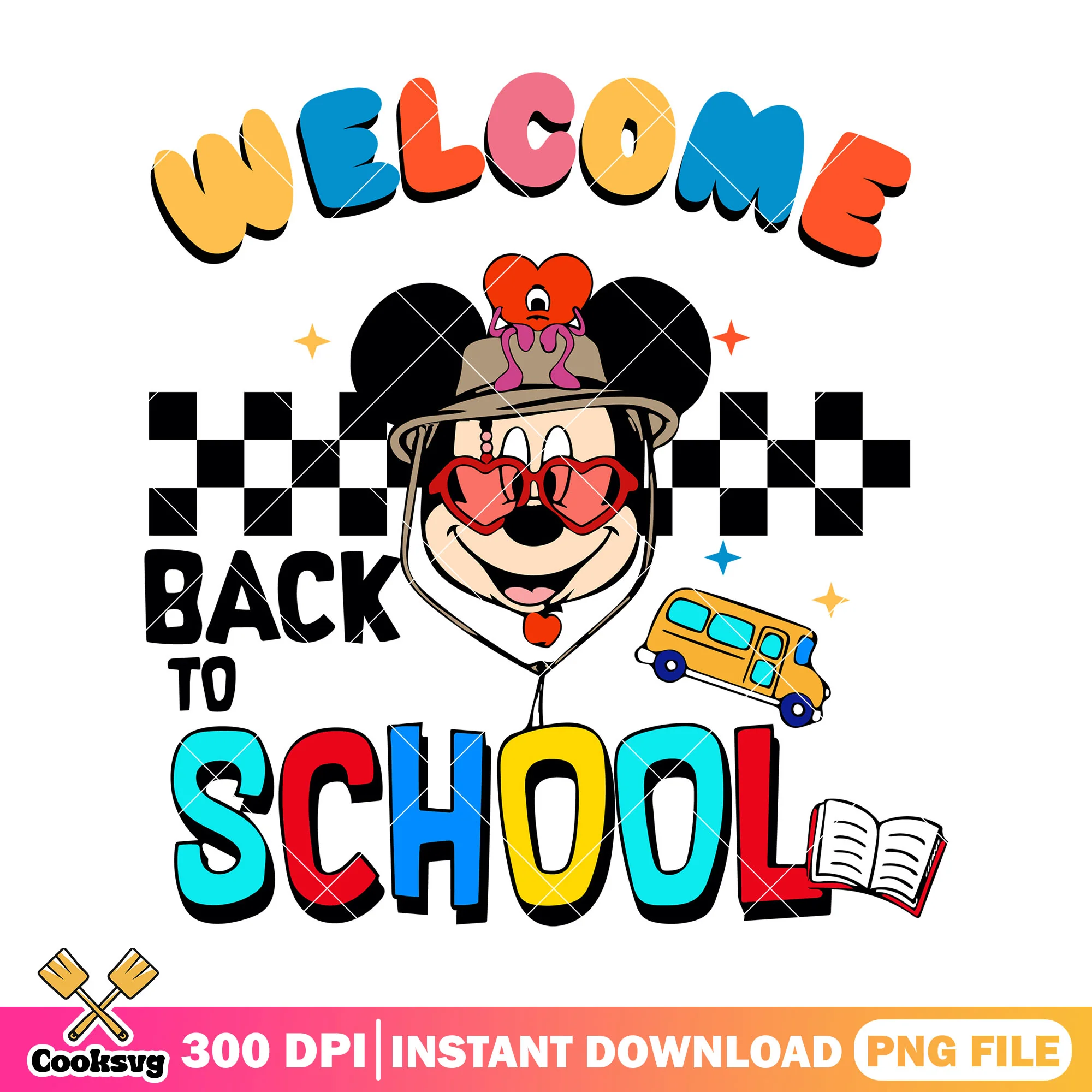 Back to school mickey png, going back to school png, disney land png