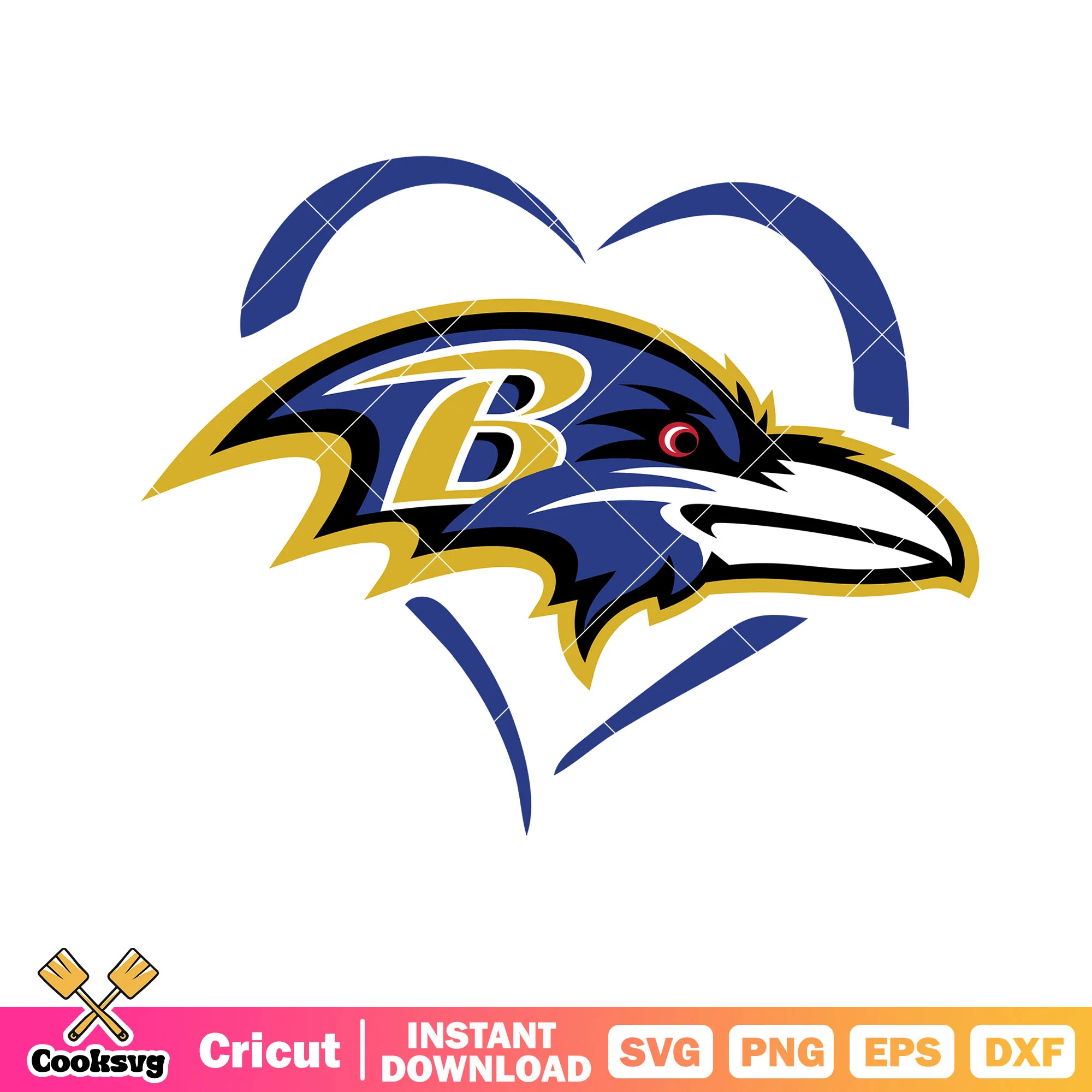Baltimore crowns blue svg. ravens baltimore svg, heart icon svg