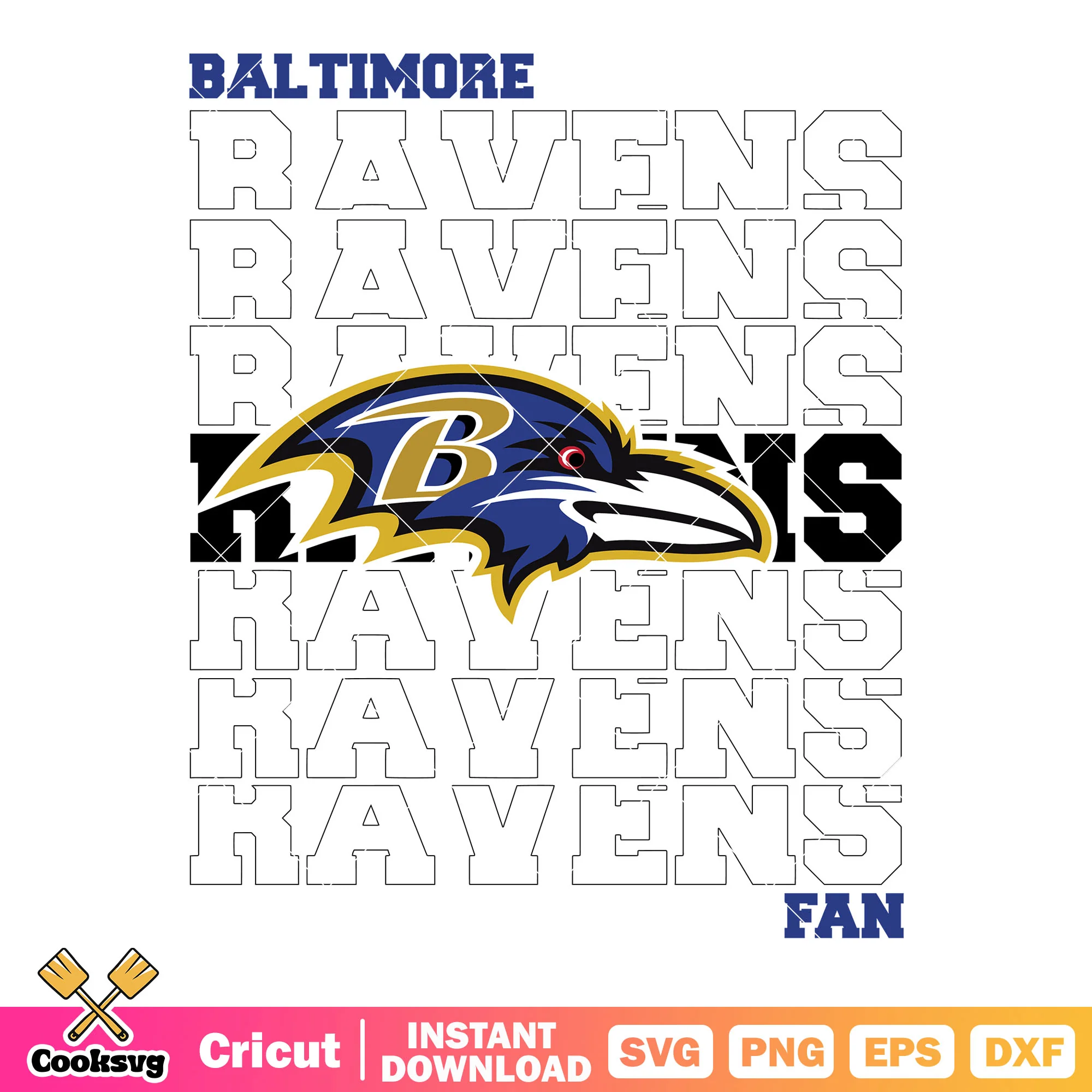 Baltimore falcon football fan svg. afc svg, baltimore ravens svg