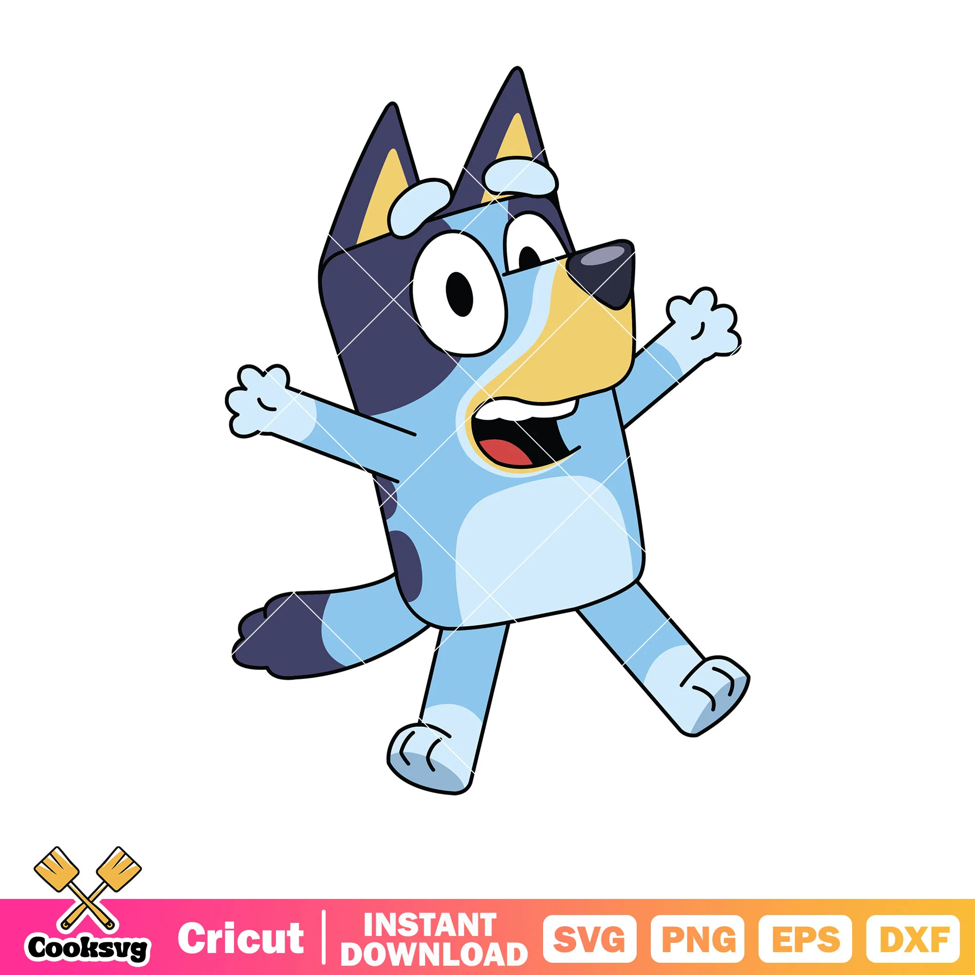 Bandit heeler bluey movie character svg, bluey funny svg, bluey costume svg