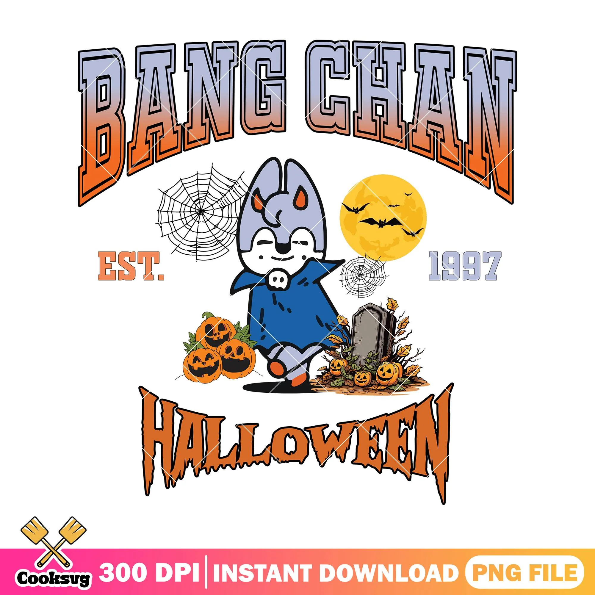 Bang chan dracula design png, halloween drawings png, wolf chan png