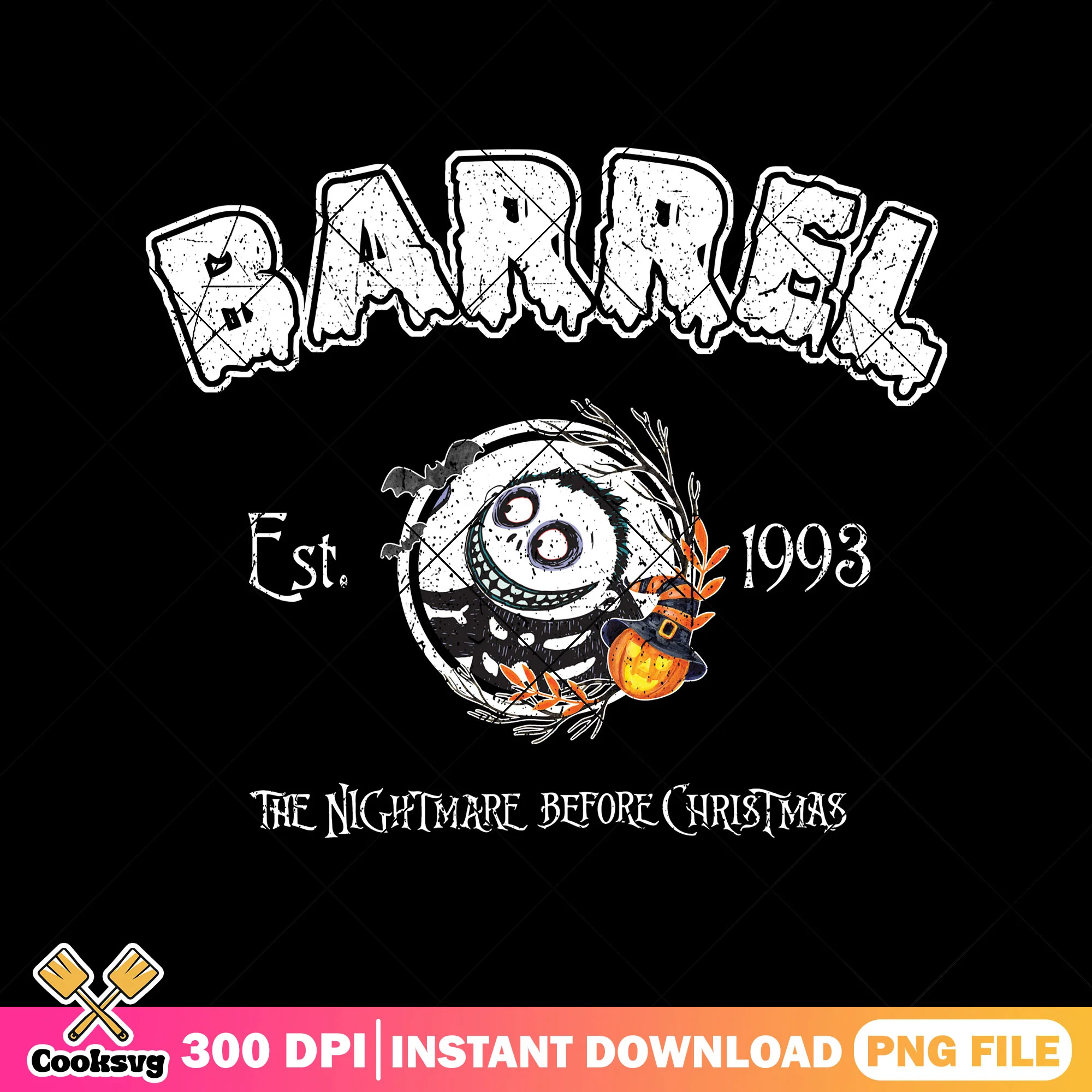 Barrel est 1993 png, jack skellington png, jack halloween png