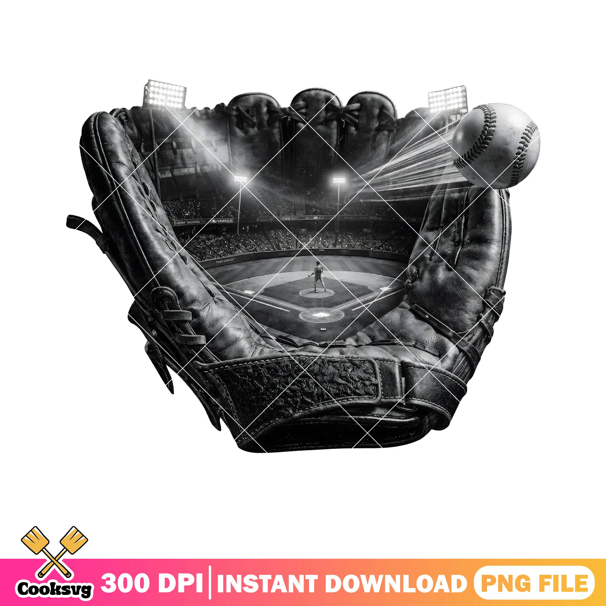 Baseball poster stadium png, sport lover png, baseball poster png