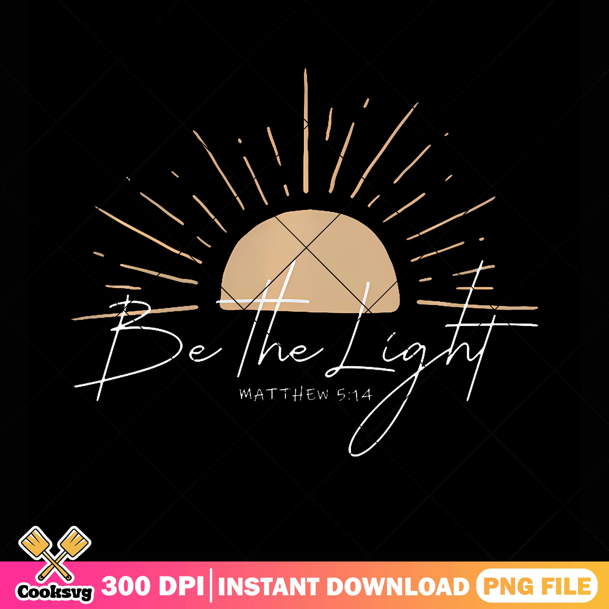Be the light funny christian png, sunset png, matthew 5 14 png