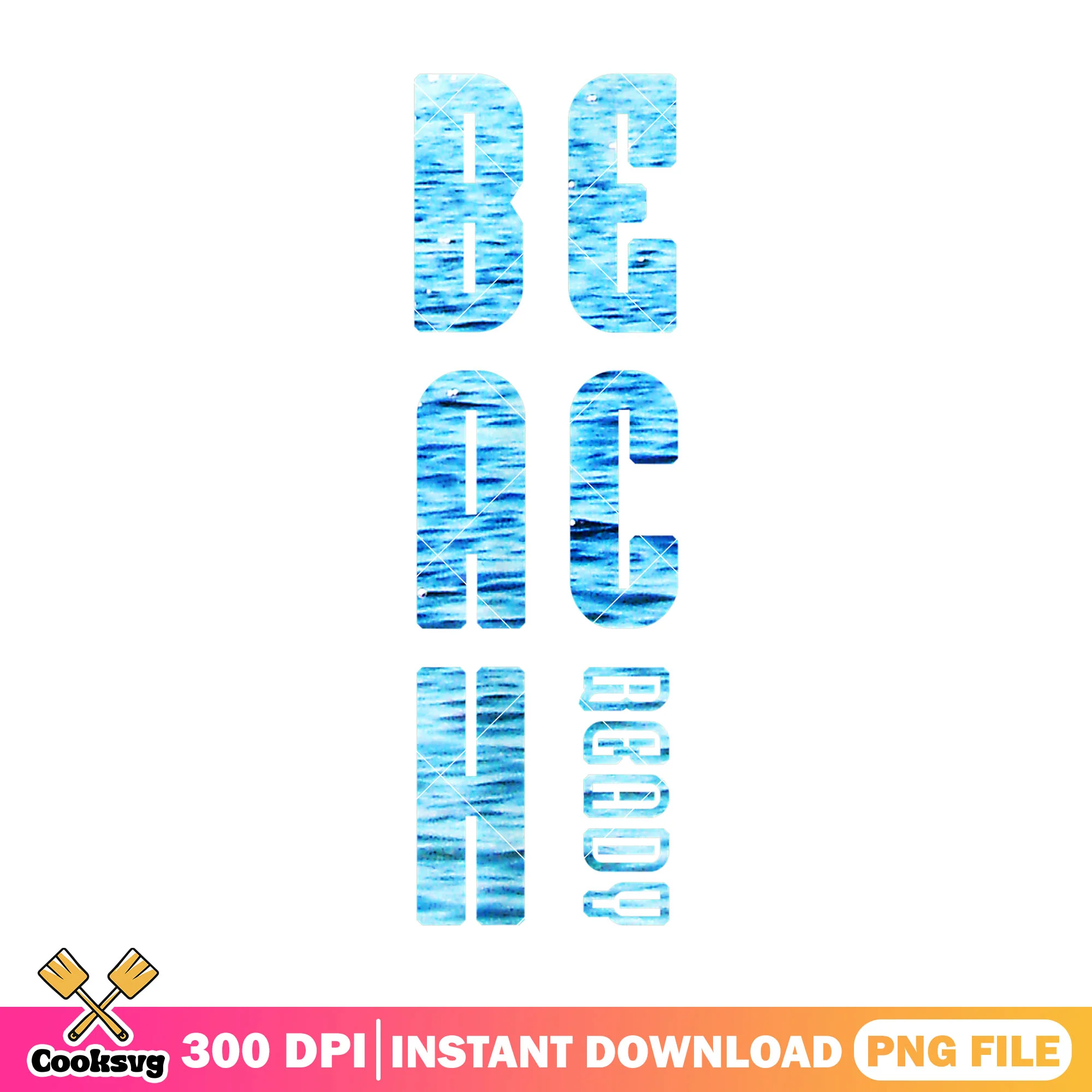 Beach ocean blue design png, summer beach png, beach ocean png