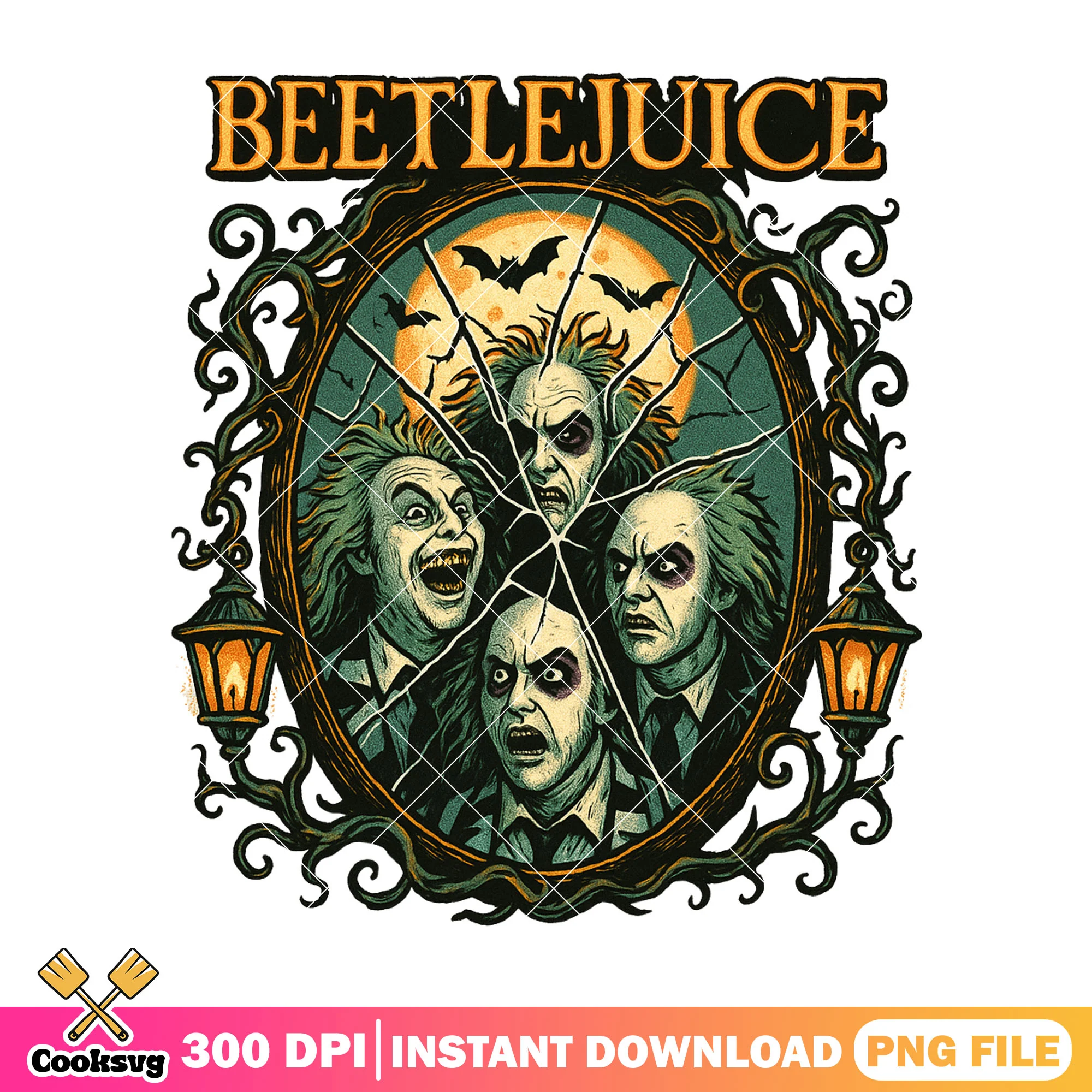 Beetlejuice mirror png, halloween movie png, beetlejuice movie png