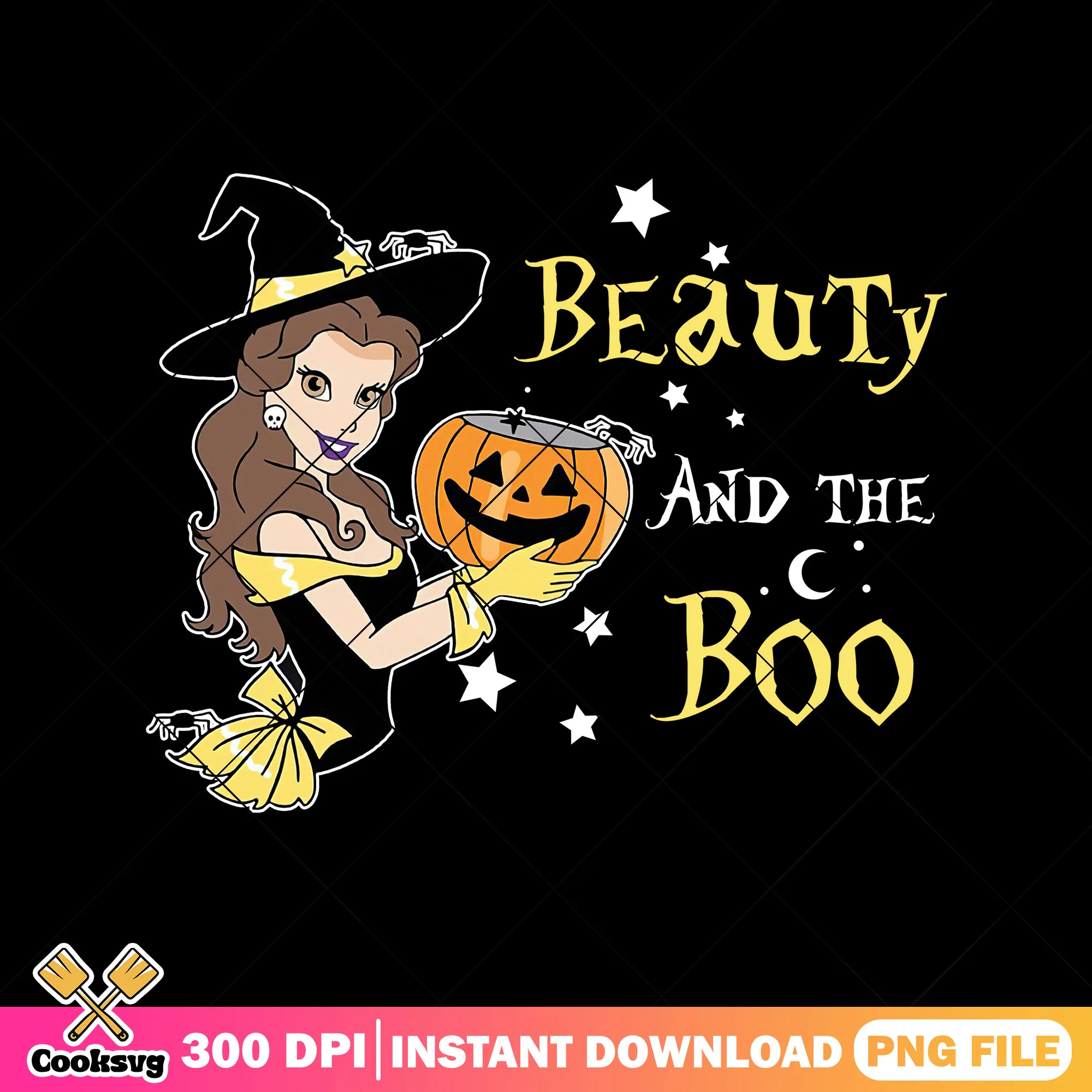 Belle magic pumpkin png, belle disney png, disney halloween png