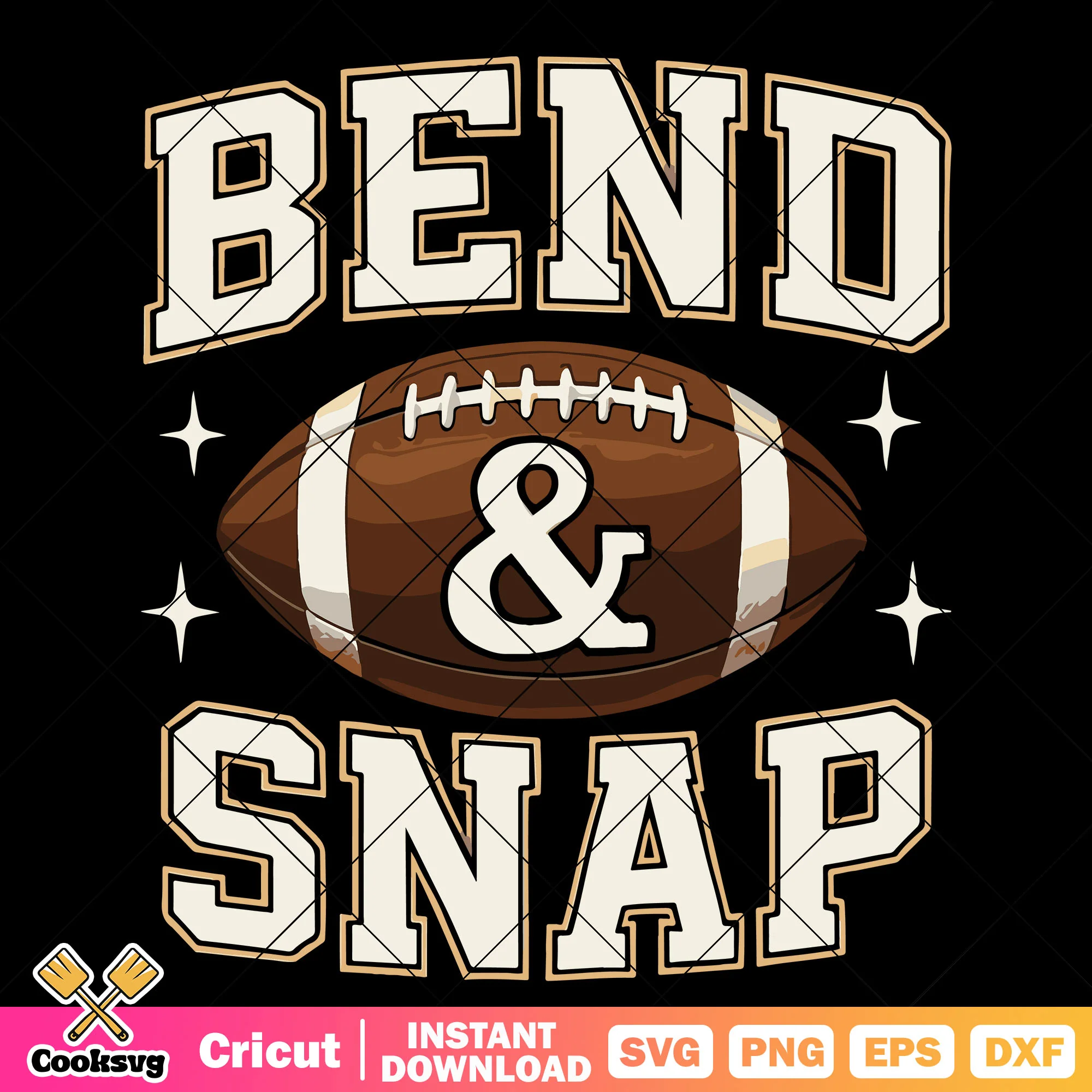 Bend and snap football svg, football america svg, game day svg
