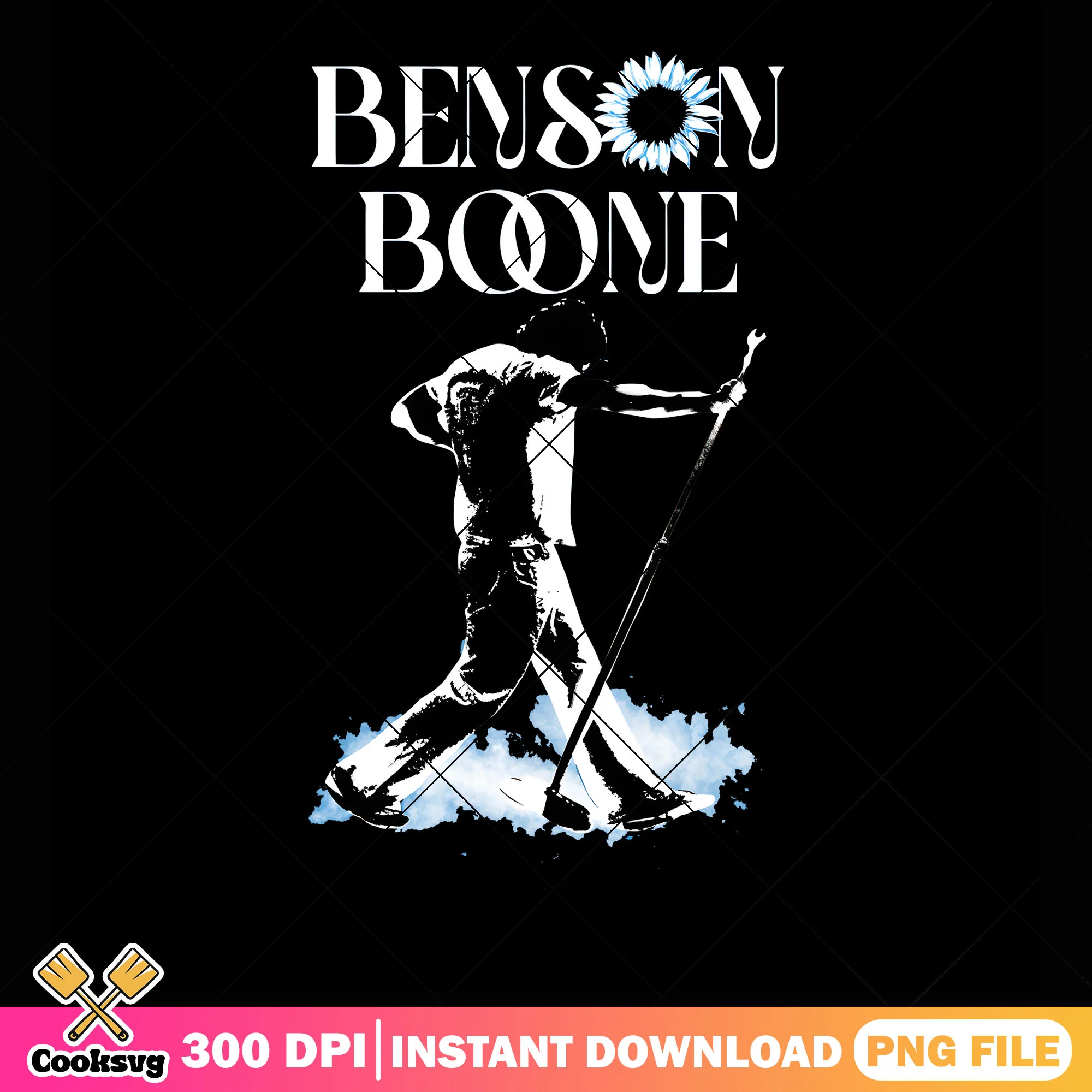 Benson boone singing png, American Heart Tour png, Electric Blue Fan png