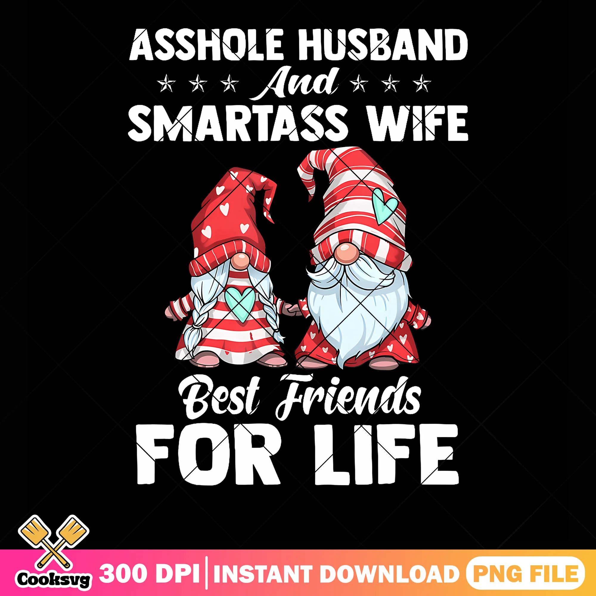 Best friends for life png, couples christmas pajamas png, gnome png