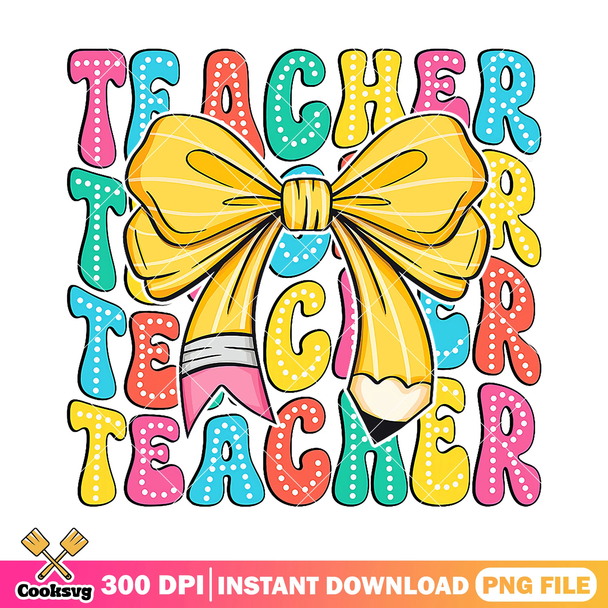 Big bow design png, teacher font png, welcome back to school png