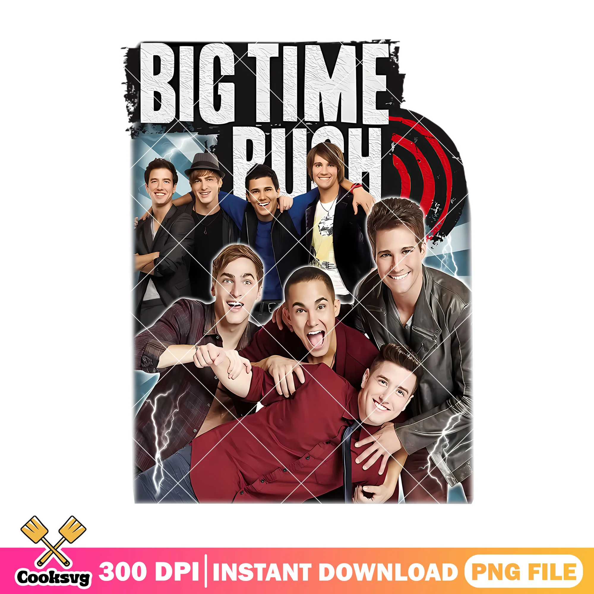 Big time rush tour png, big time rush 2025 png, 90s vintage png