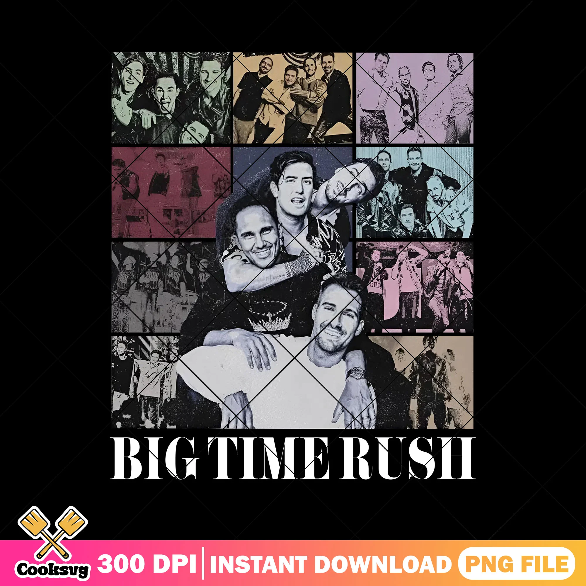 Big time rush vibes png, big time rush png, btr band tee png