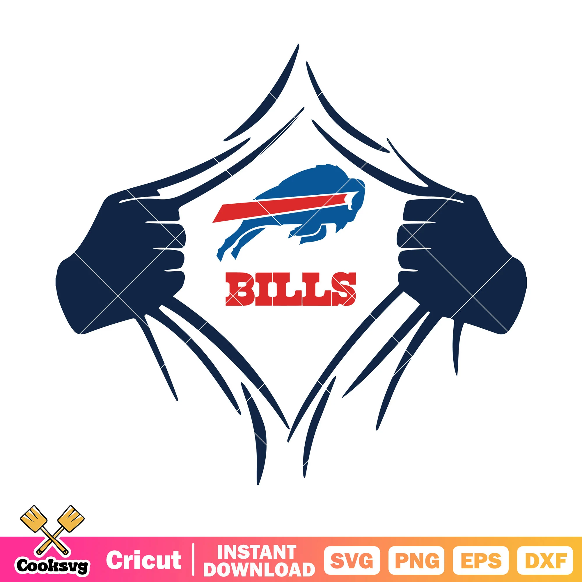 Bills in my heart svg, Highmark Stadium svg, buffalo bills svg