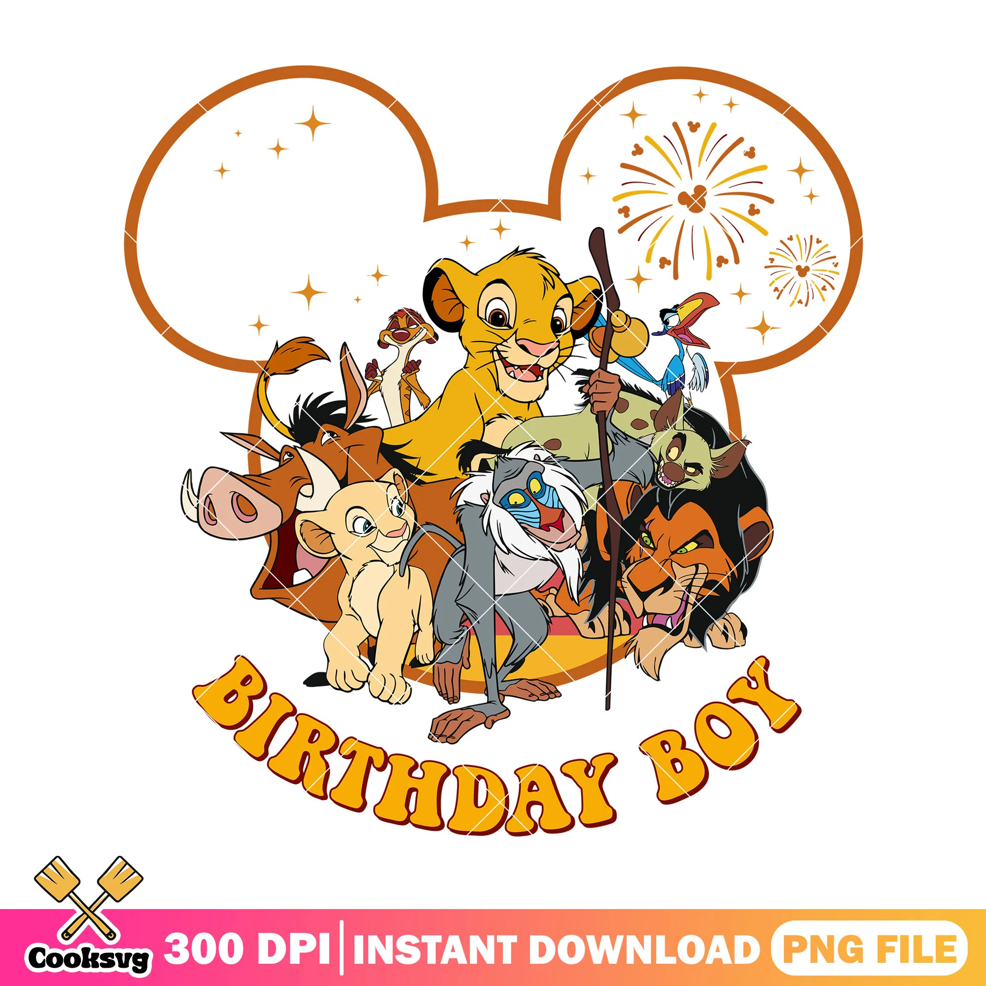 Birthday boy lion king mickey png, mickey head png, disney birthday png