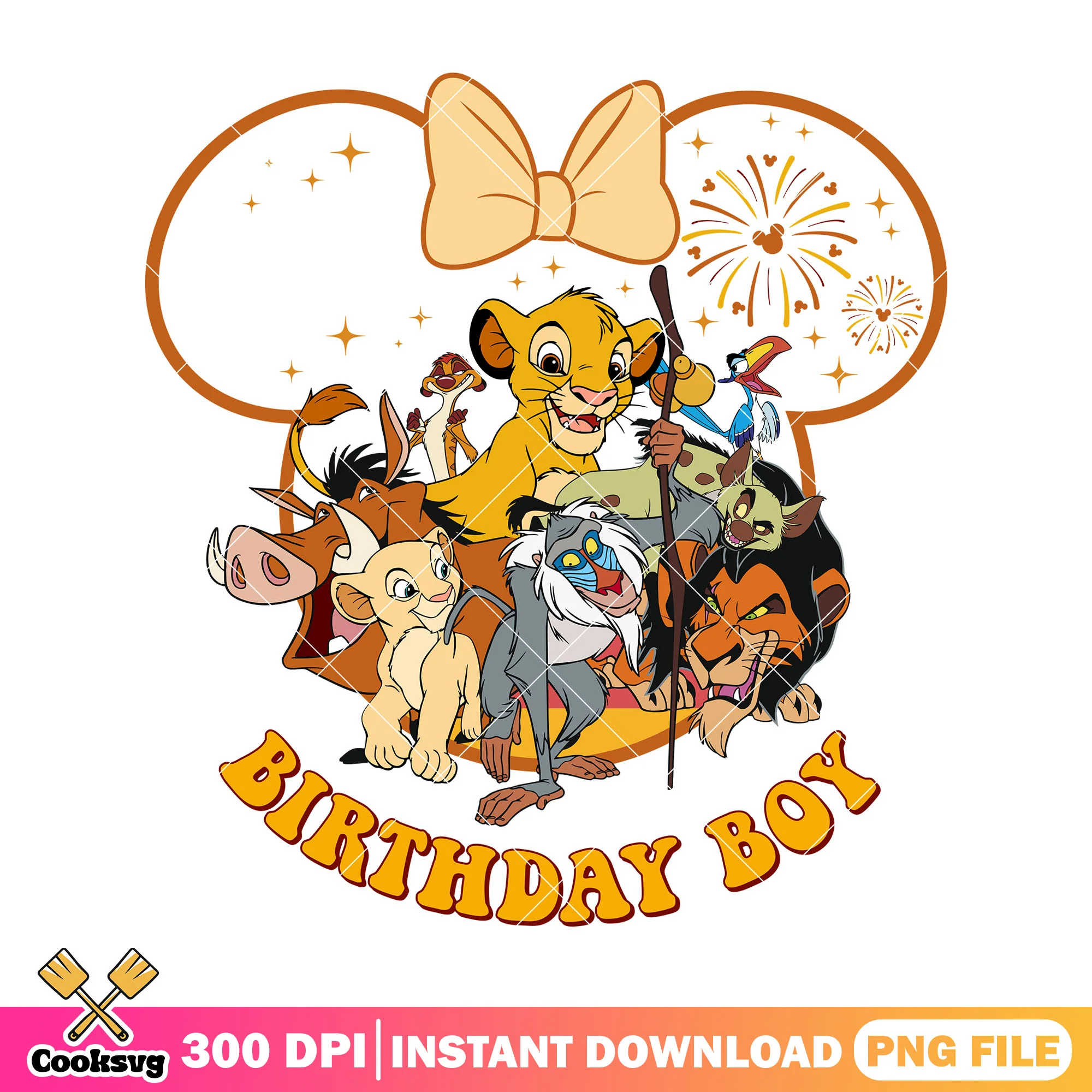 Birthday boy lion king minnie png, minnie head png, disney birthday png