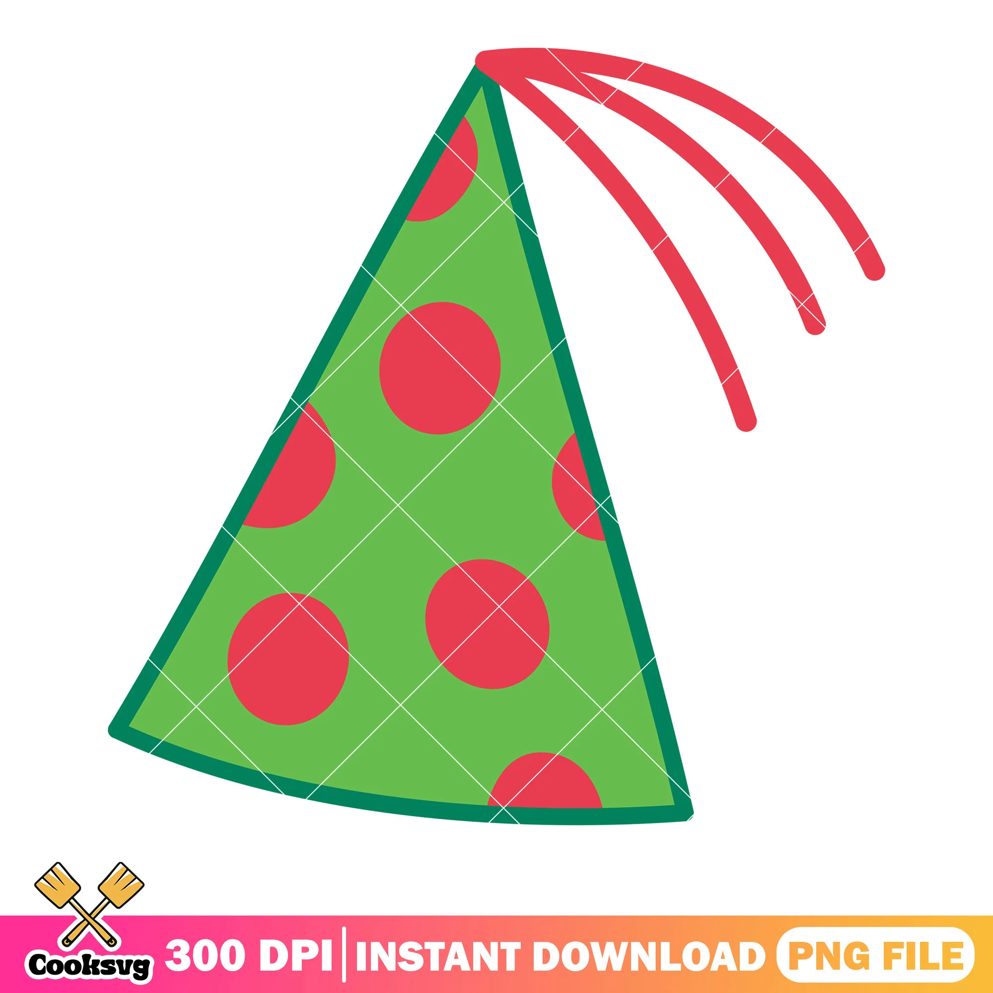Birthday hat red spot png, peppa pig show png, cartoon for kids png