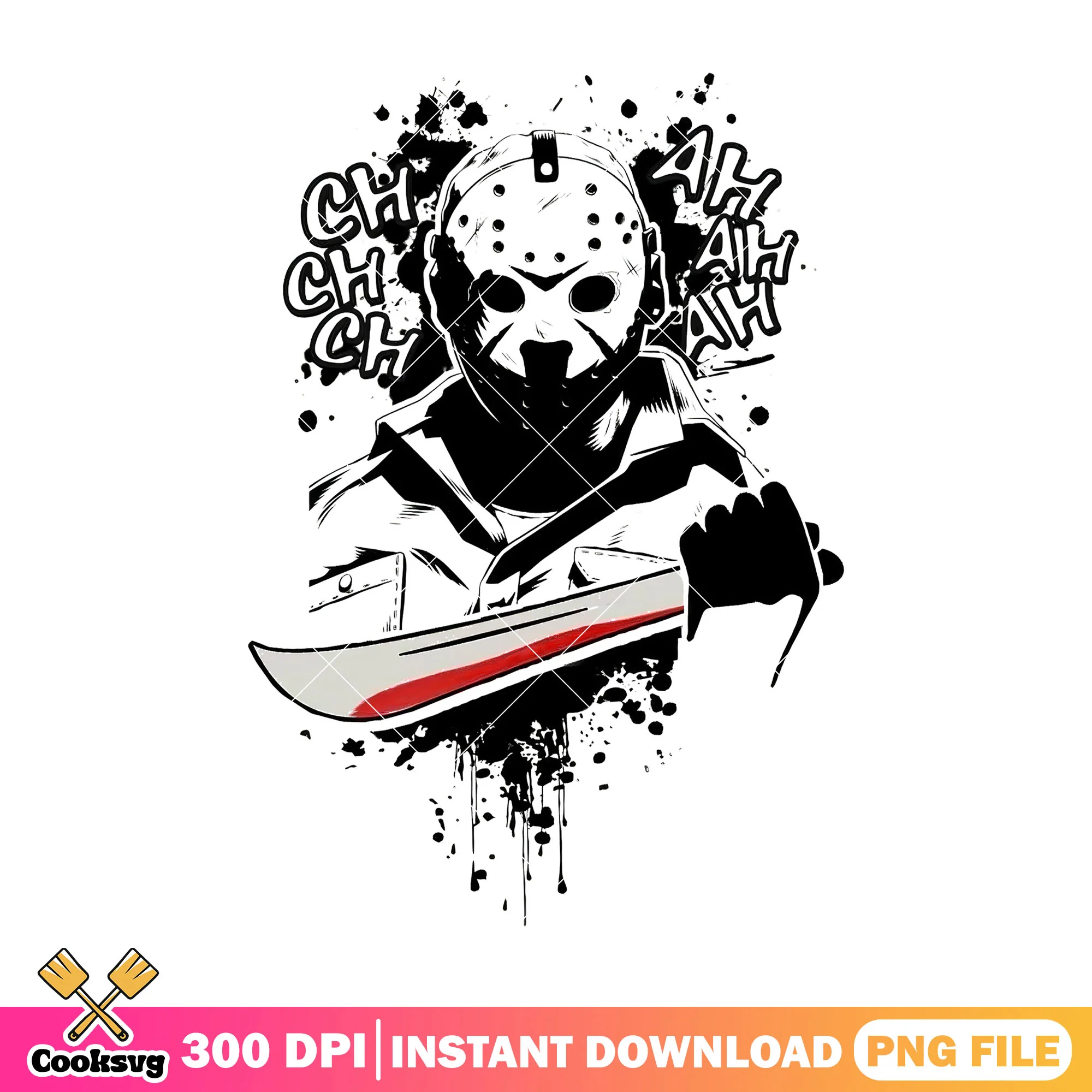 Black jason voorhees horror character design png, friday the 13th series png