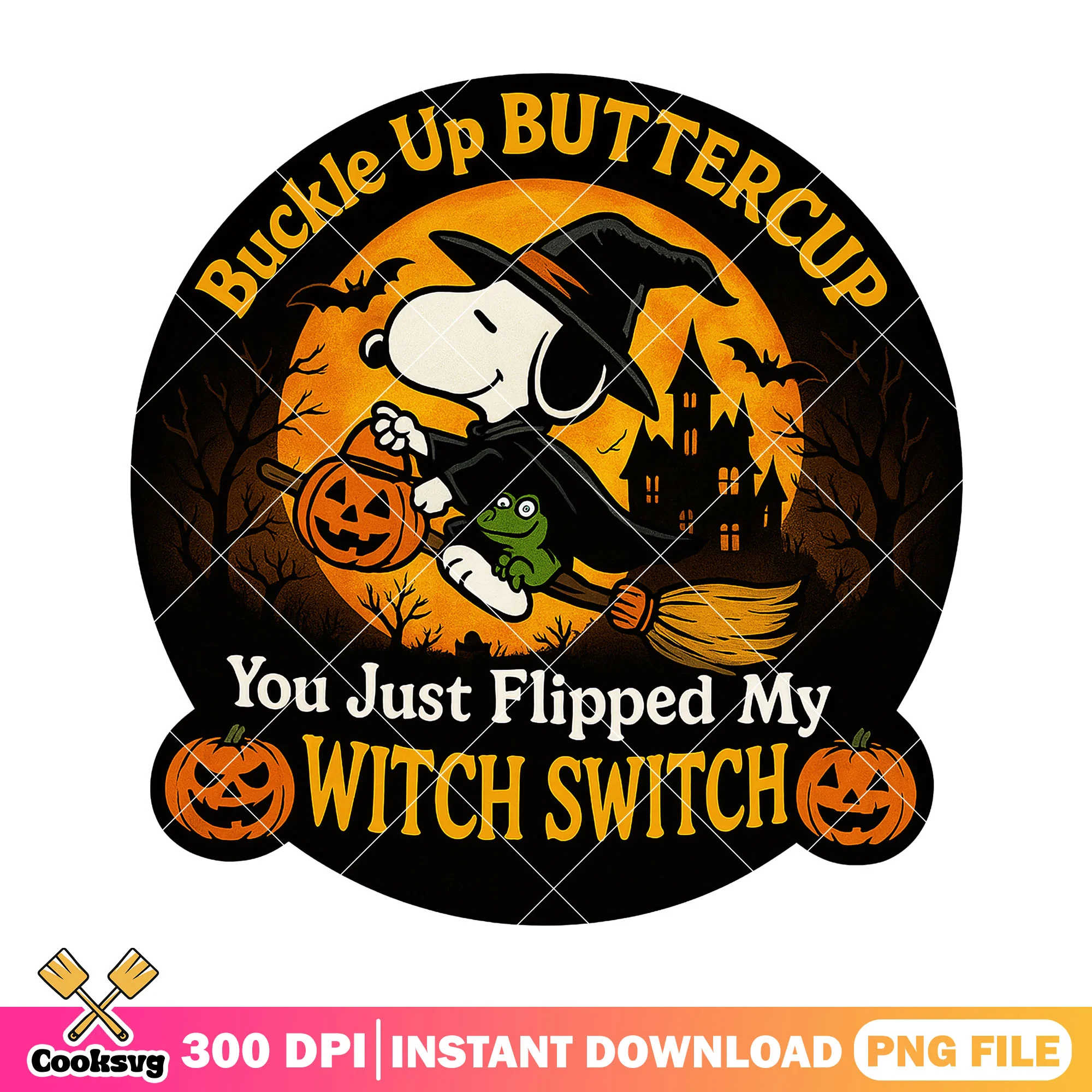 Boo snoopy buckle up png, happy halloween png, snoopy costume png