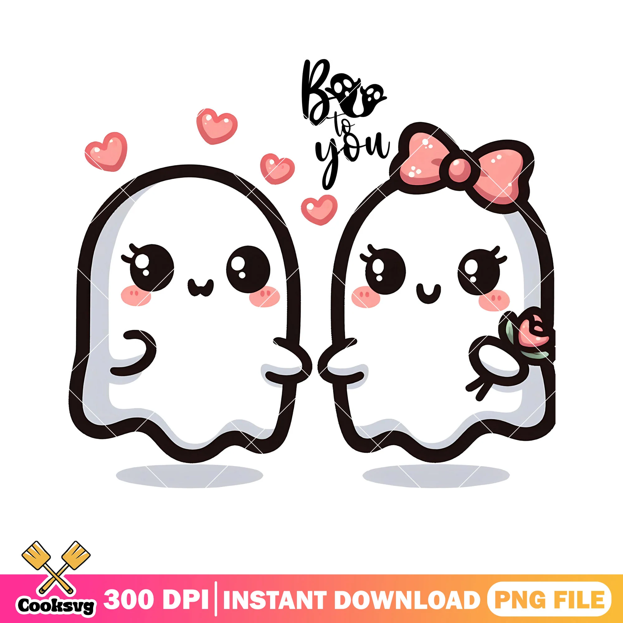 Boo to you pink bow tie png, ghost costume png, halloween scary png