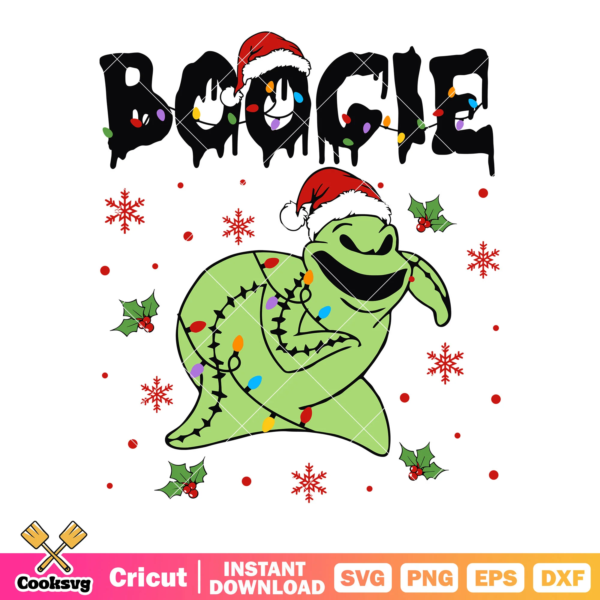 Boogie santa claus hat svg, green mummy svg, halloween night svg