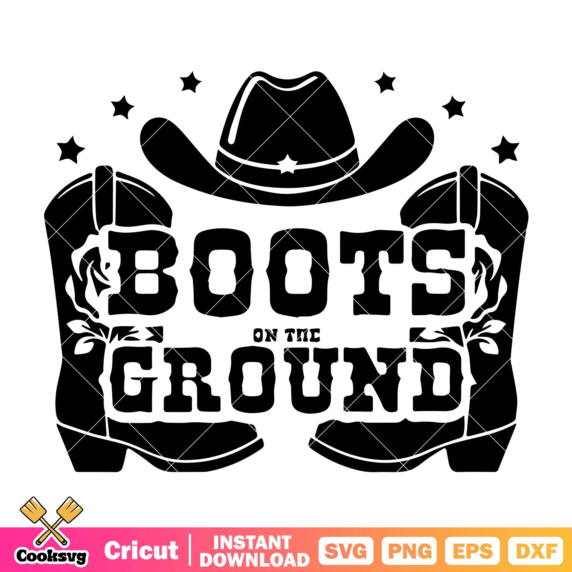 Boots on the ground svg, cowgirl boots svg, cowgirl quotes svg