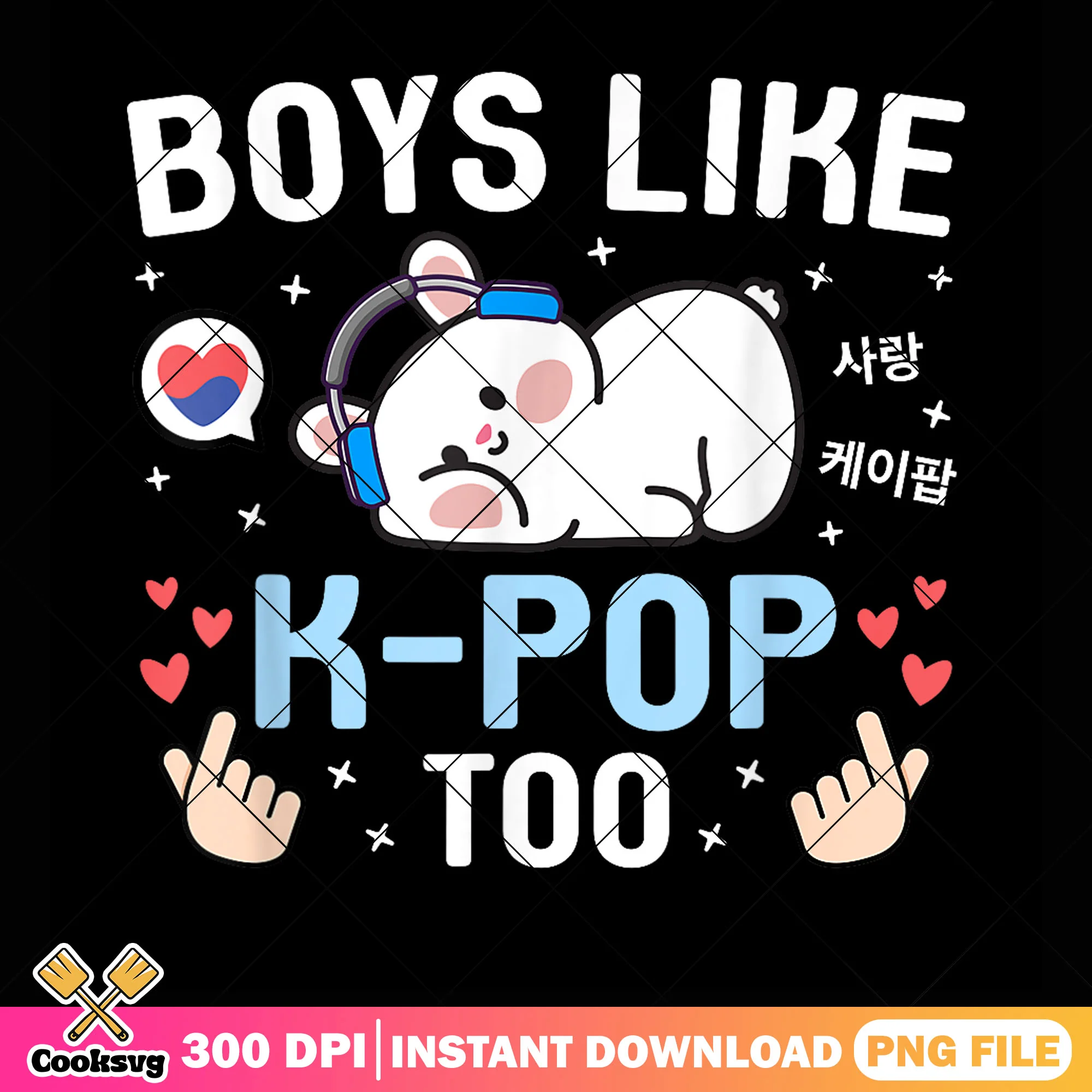 Boys like kpop too baby bunny png, kpop huntrix png, kpop saja png
