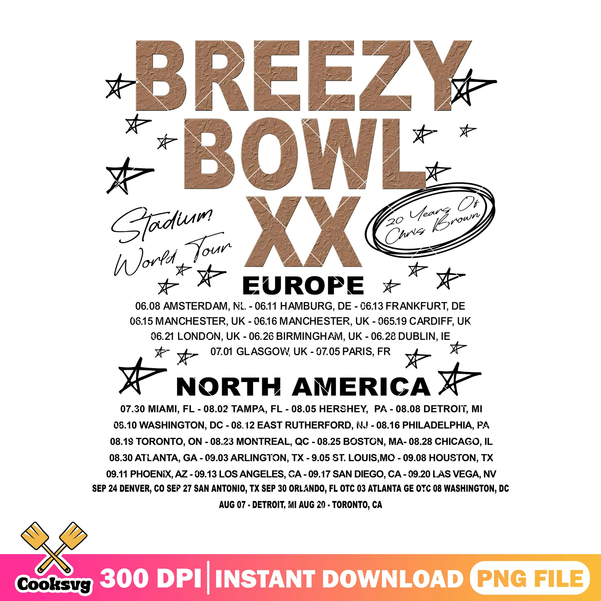 Breesy Bowl XX America png, chris brown tour png, chris brown png