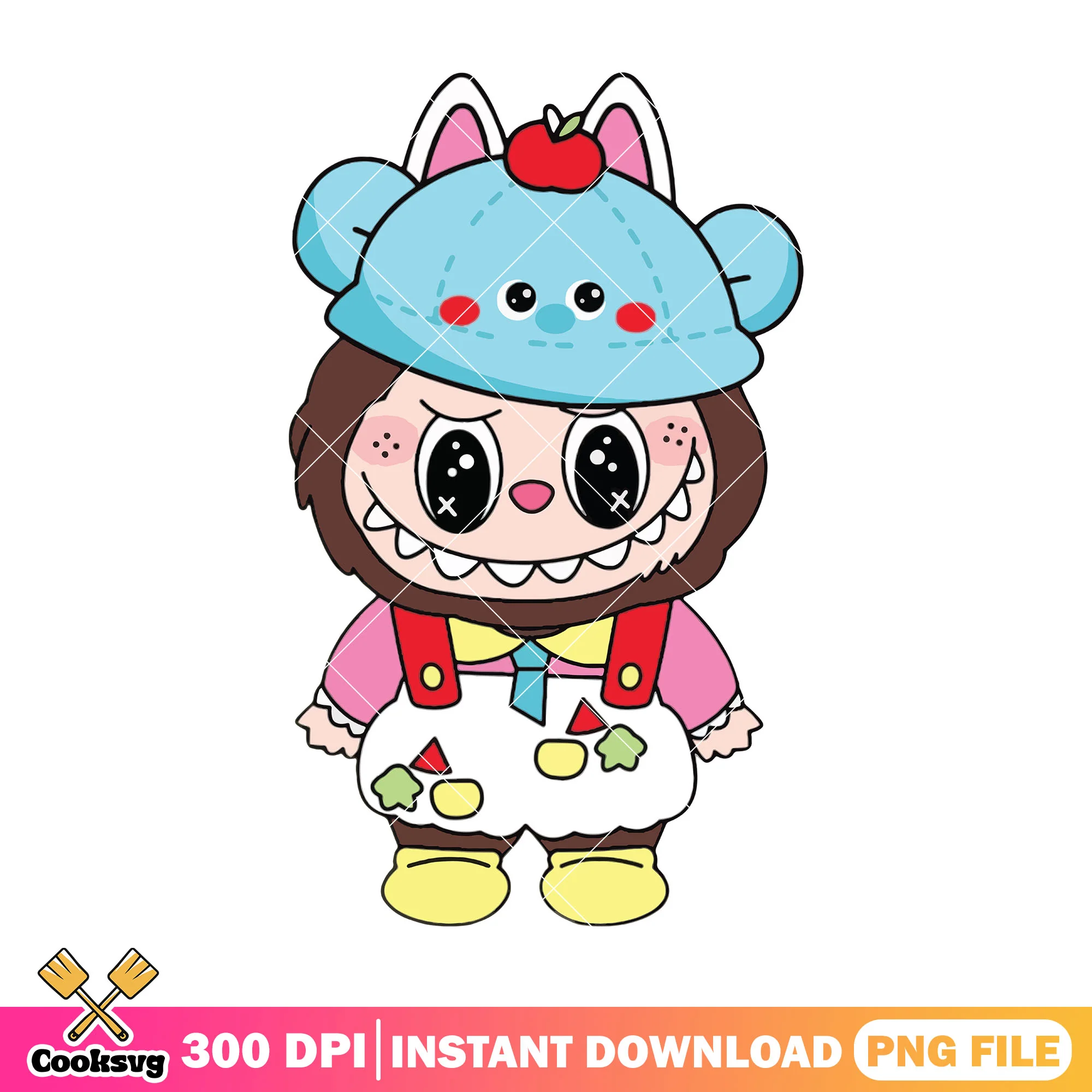 Brown labubu monster png, labubu near me png, labubu standing png